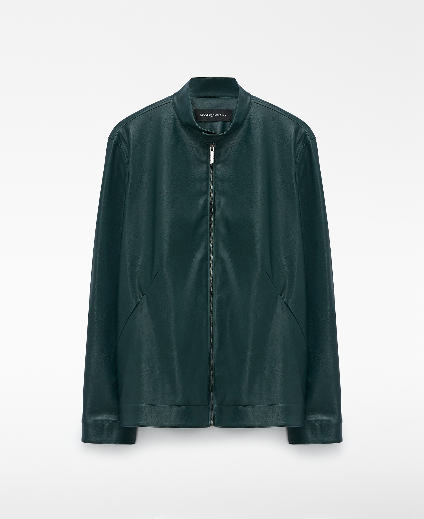 Veste &agrave; col montant Cuir sans Cuir image number 4