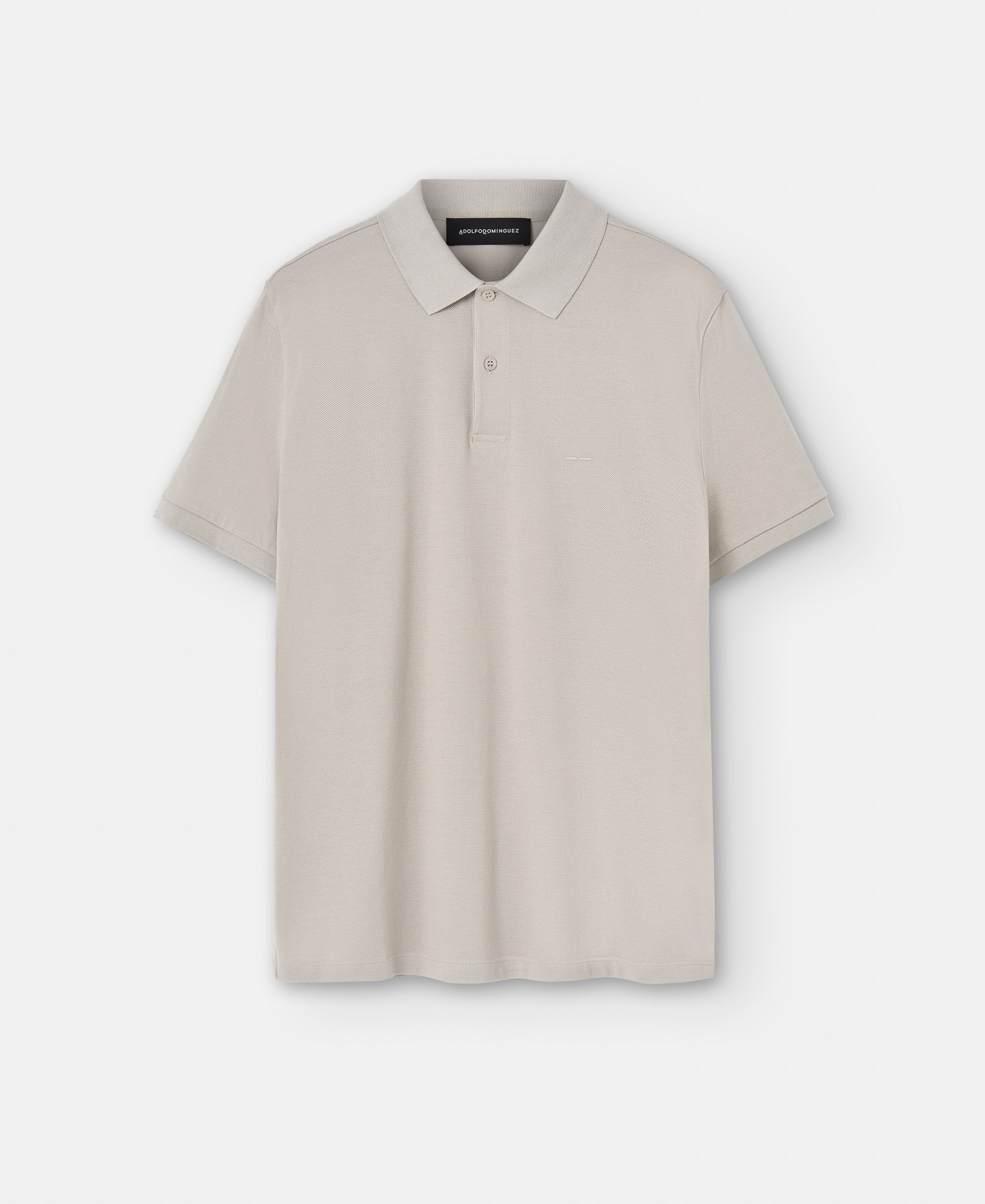 Cotton pique two button polo shirt image number 4
