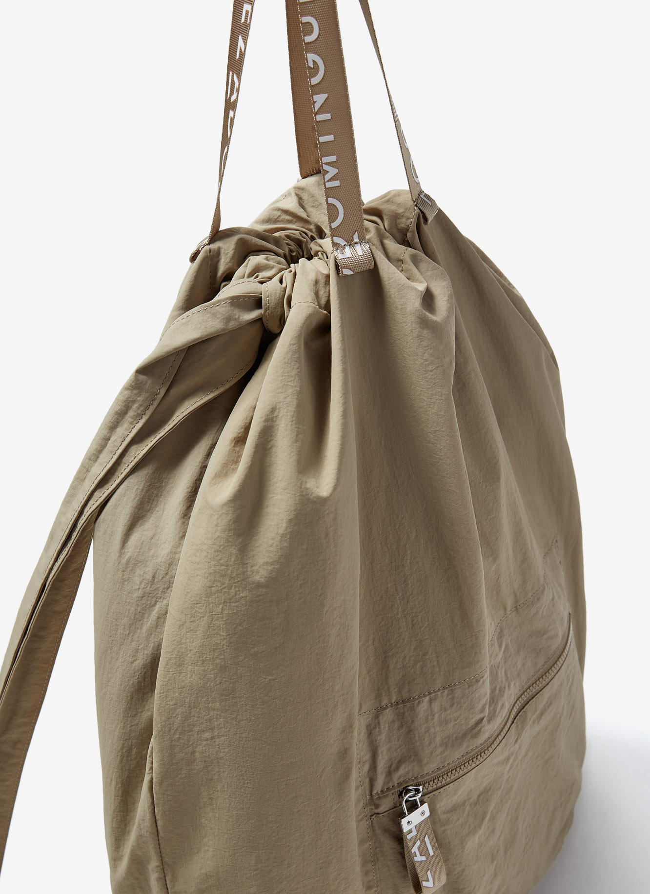 Nylon backpack with logoed handles image number 2