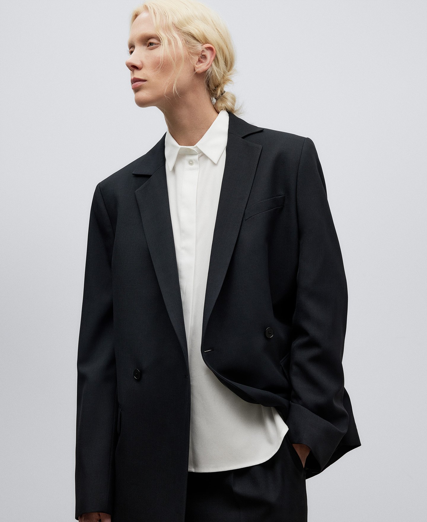 Camisa en algodón blanco para mujer image number 0