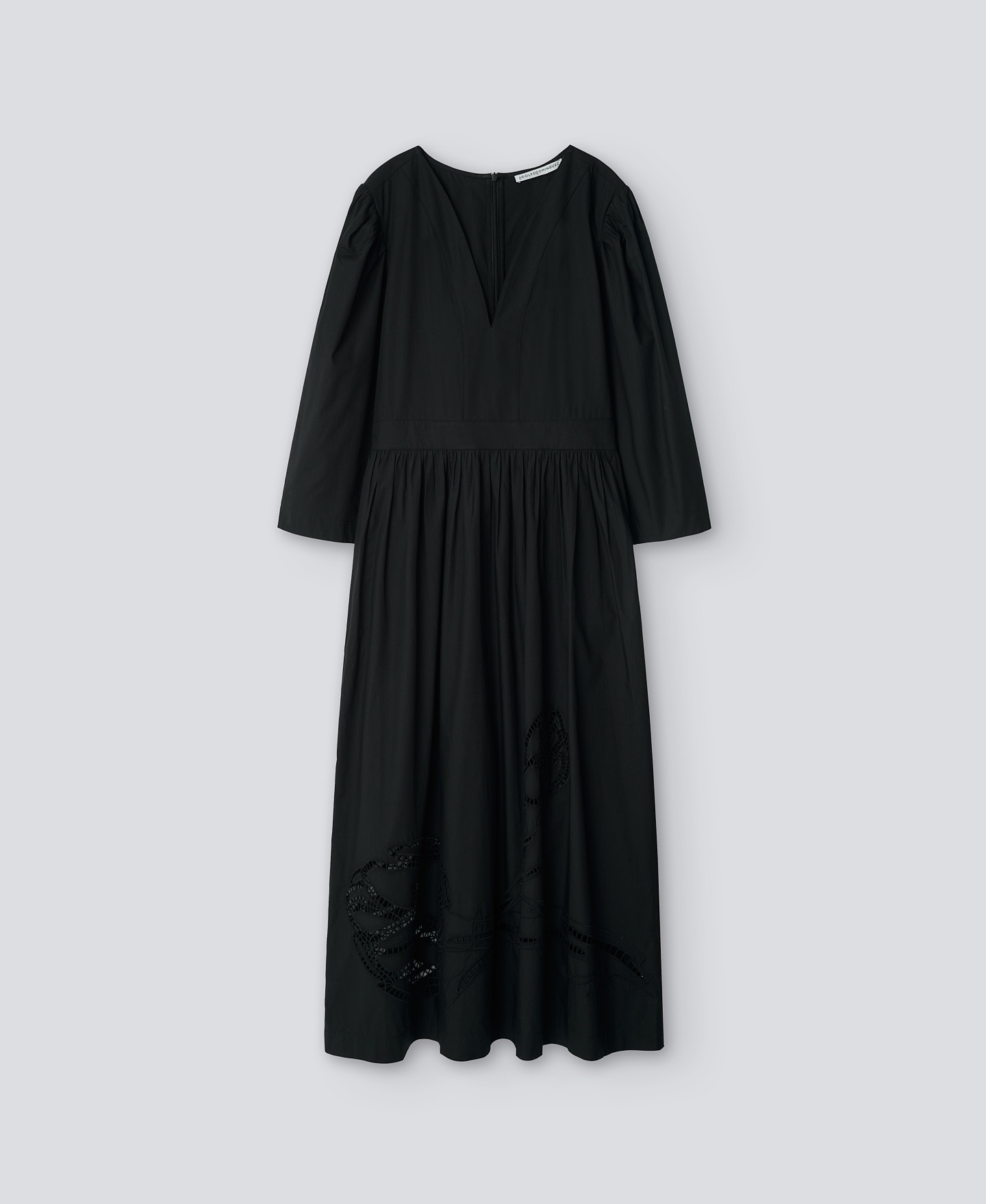 Embroidered long dress woman image number 4