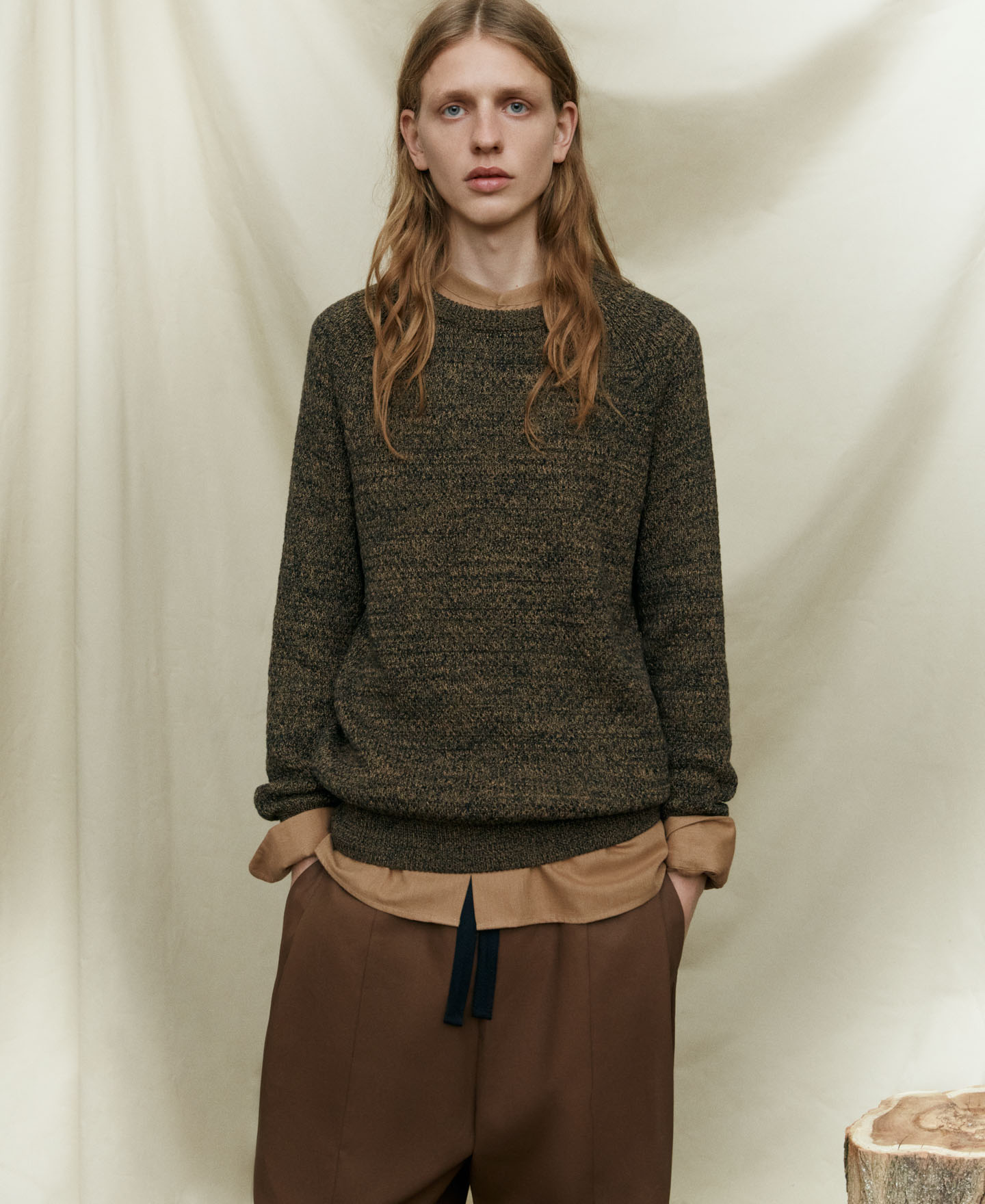 Cotton flecked sweater image number 0