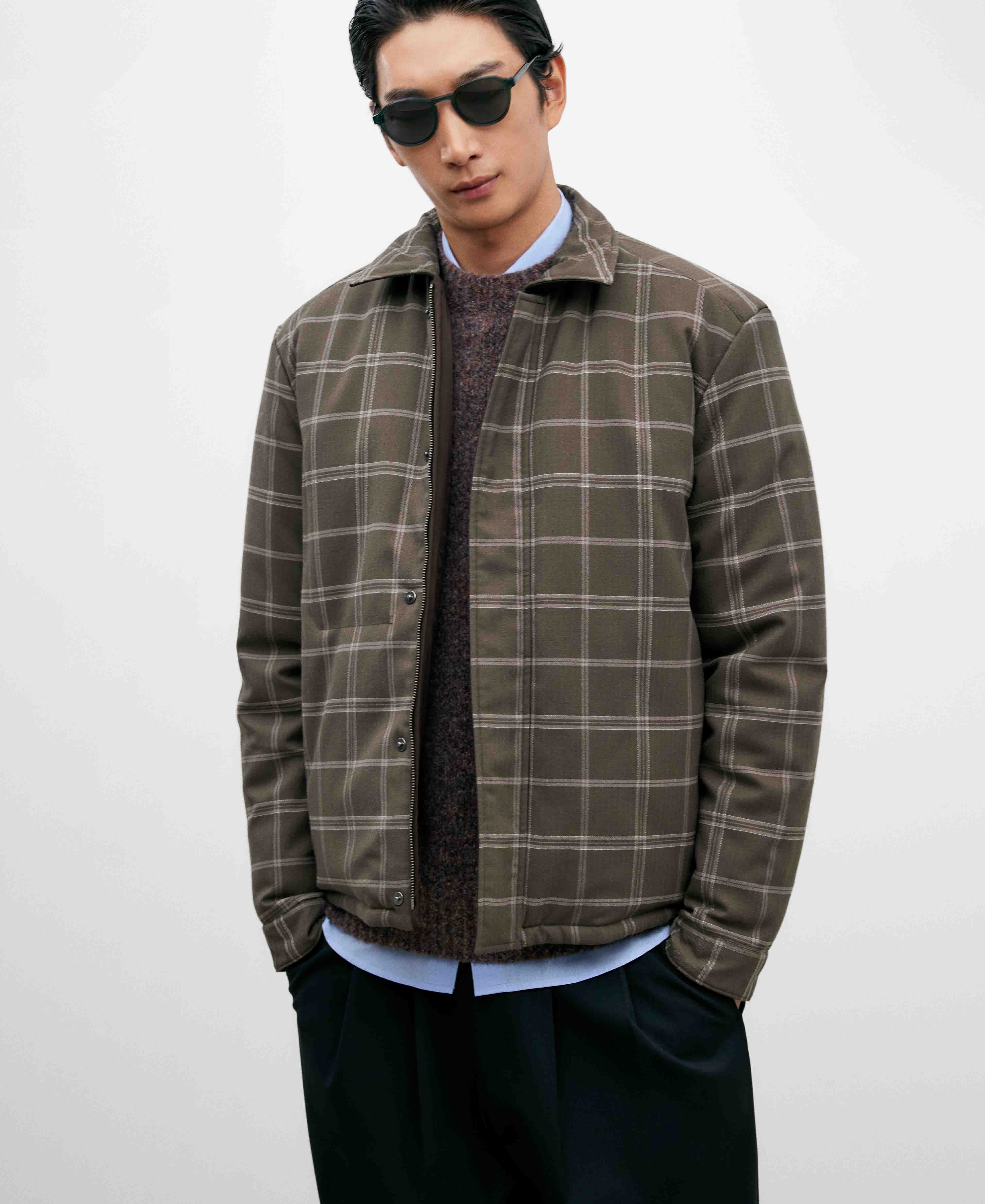 Men's reversible padded jacket image number 4