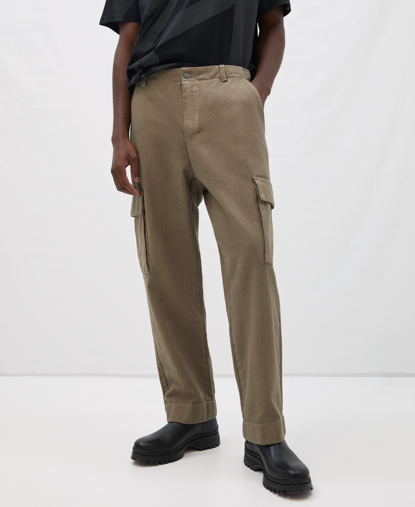 Cotton cargo trousers image number 0