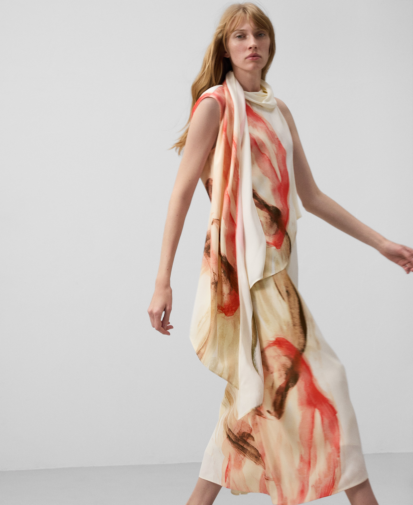 Jupe midi imprimée pour femme image number 3