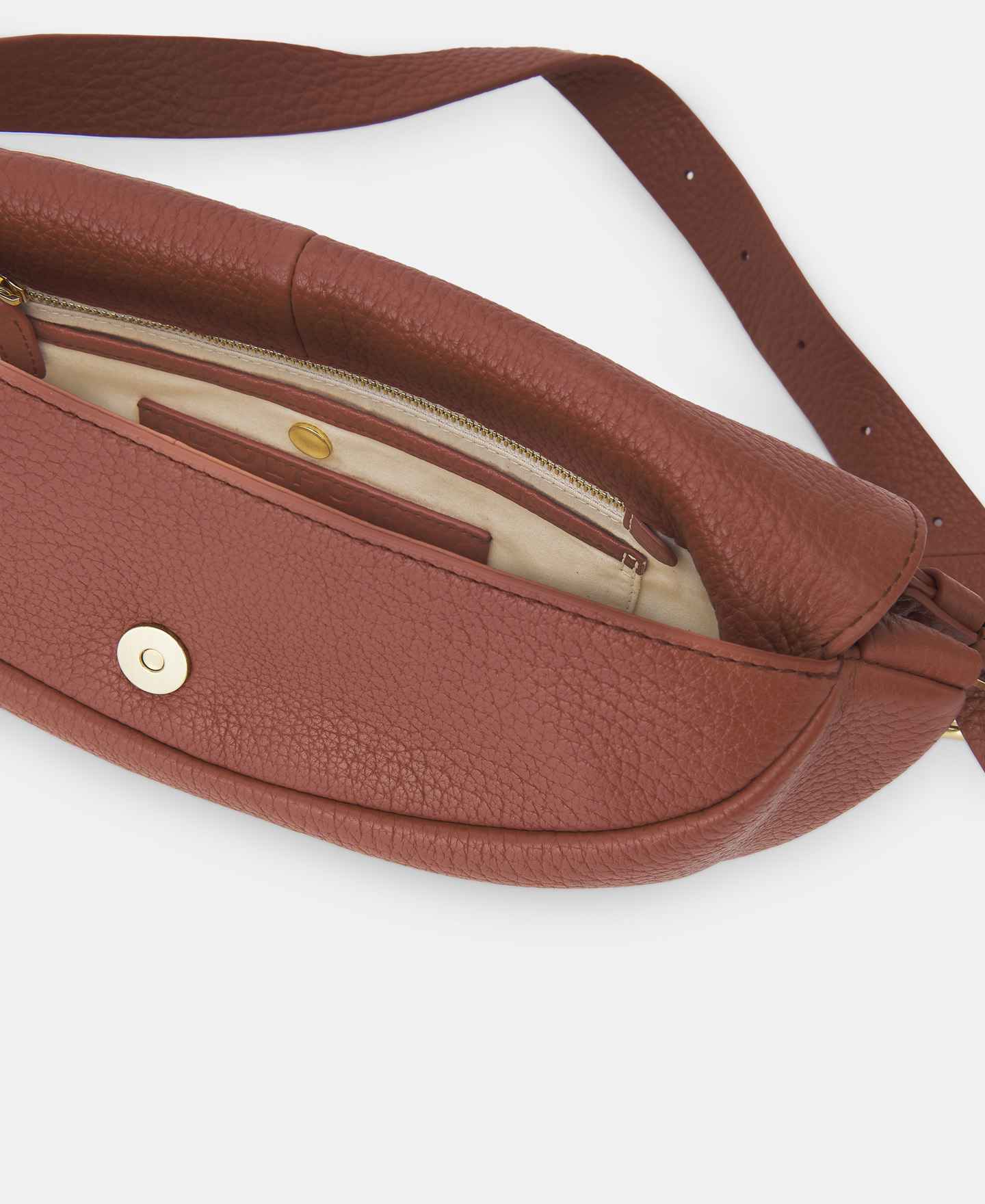 Grained leather fanny bag image number 2