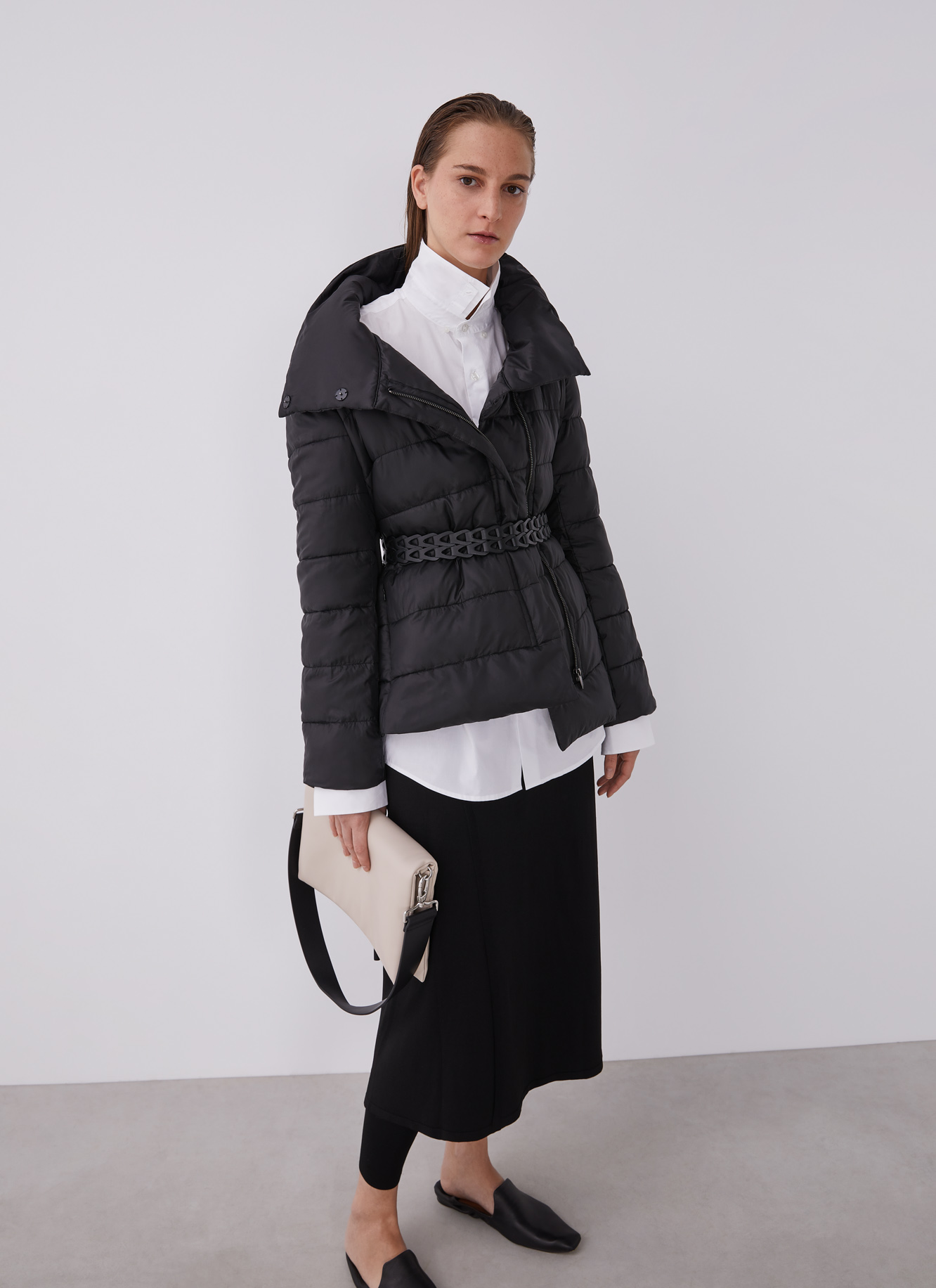 Anorak acolchado cuello alto image number 0