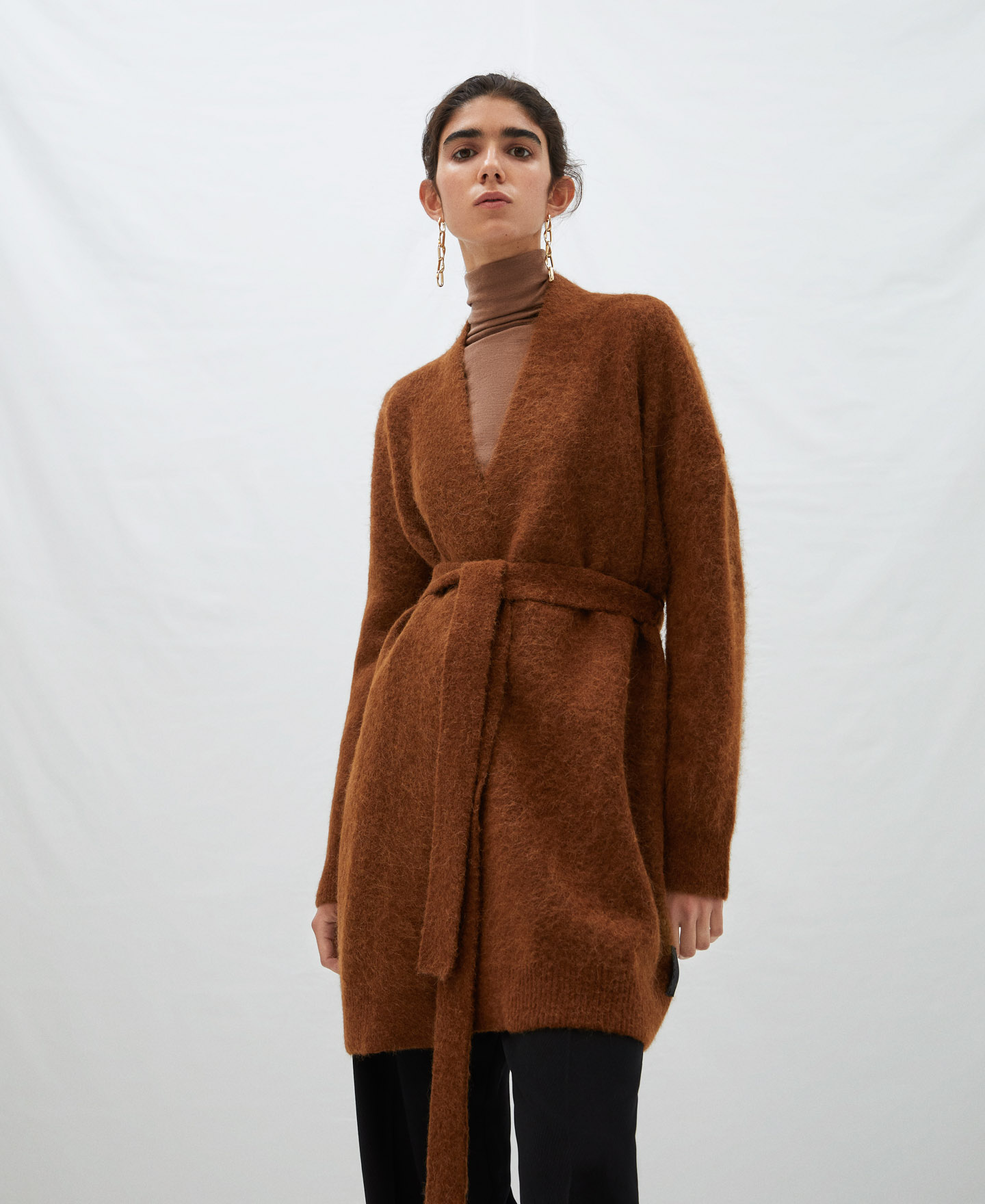 Long jacket without buttons image number 0