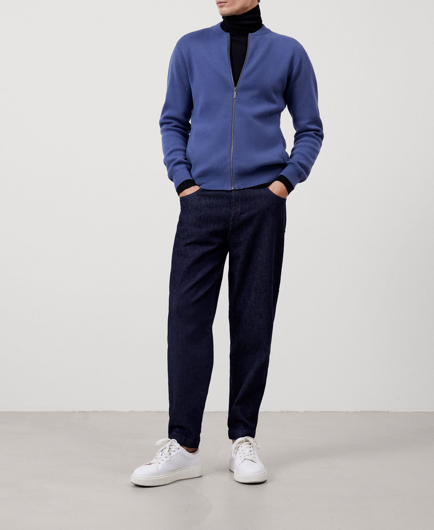 Organic cotton bomber jacket image number 1