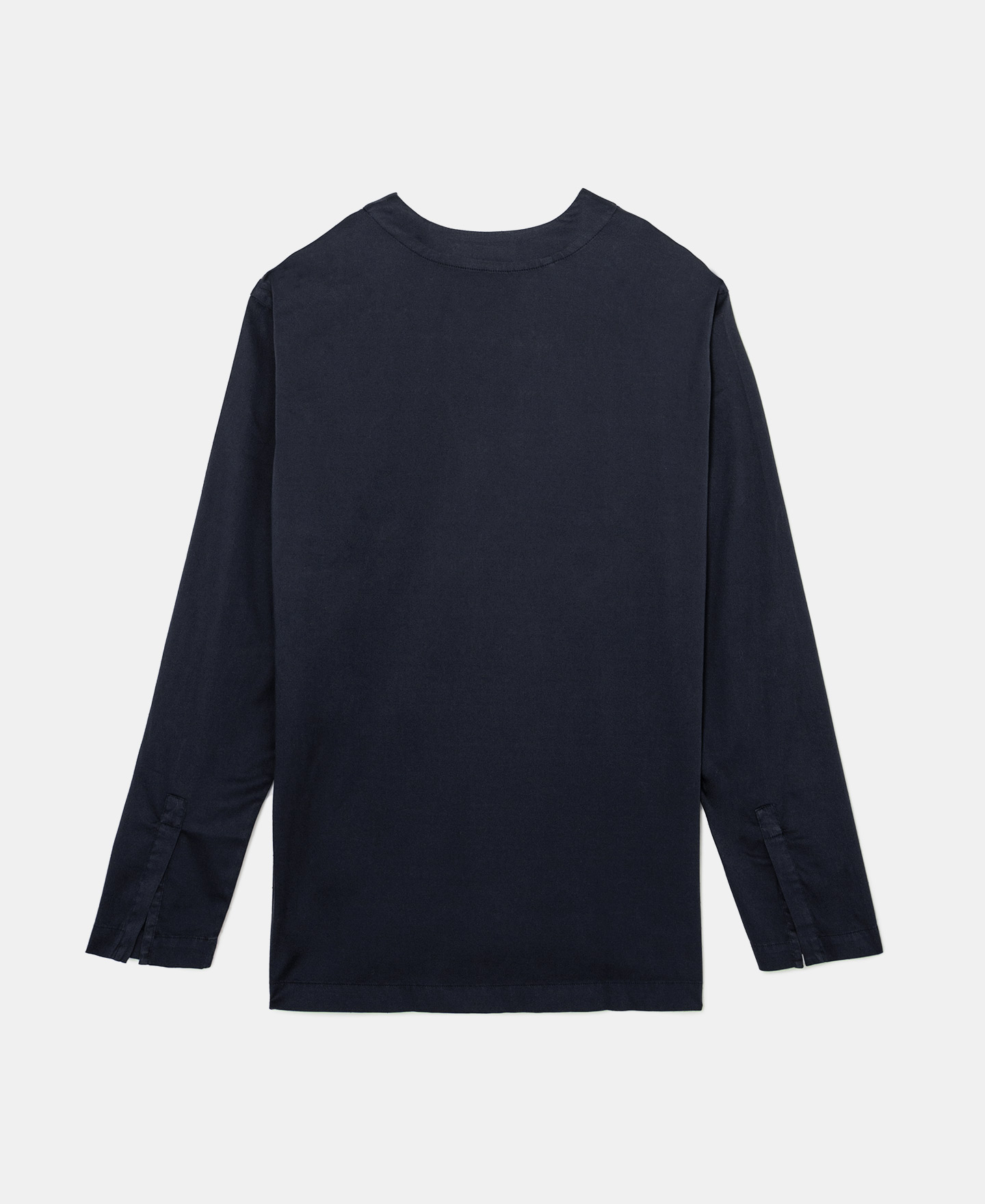 V-neck cotton shirt image number 6