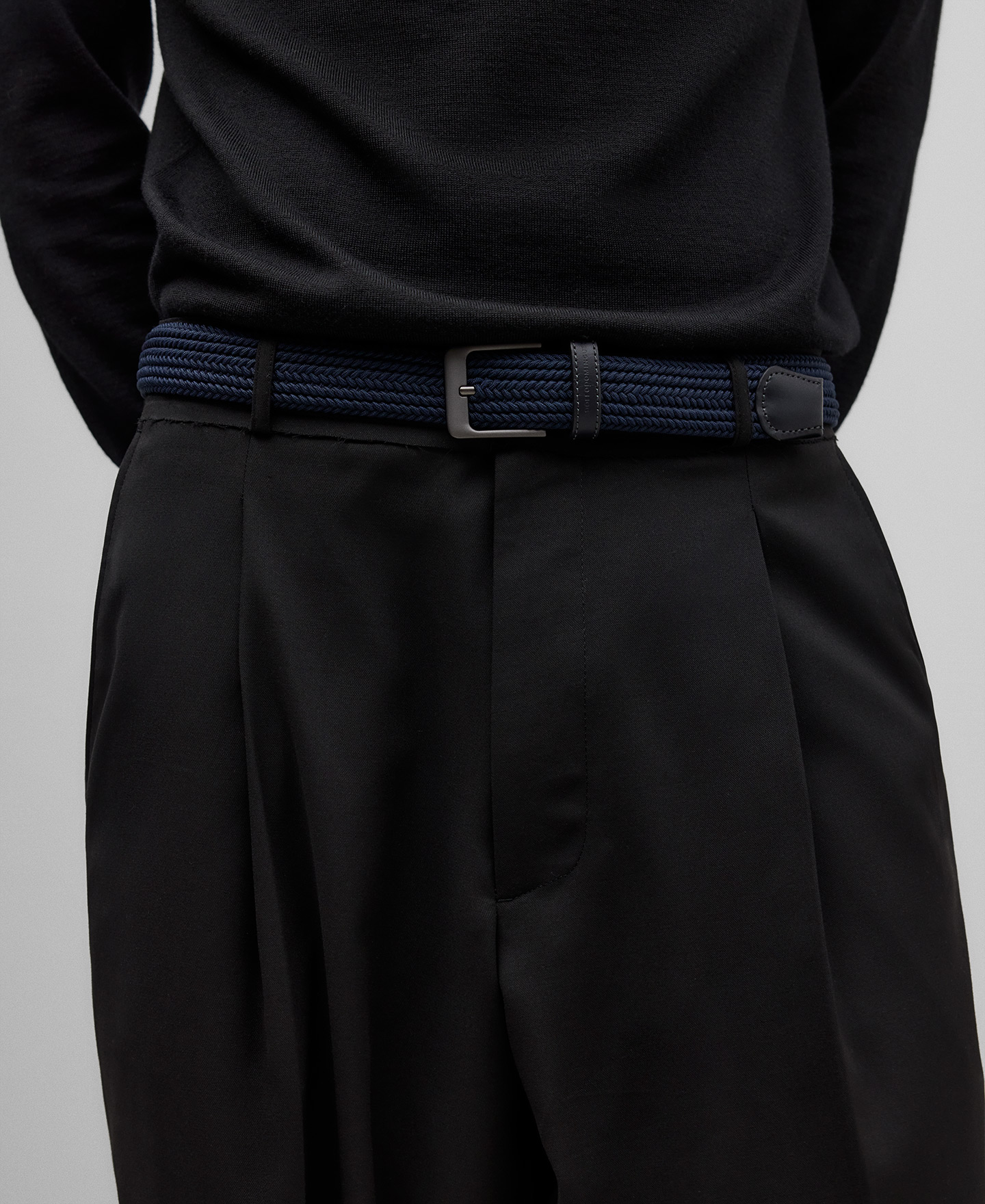 Braided rope belt man image number 3