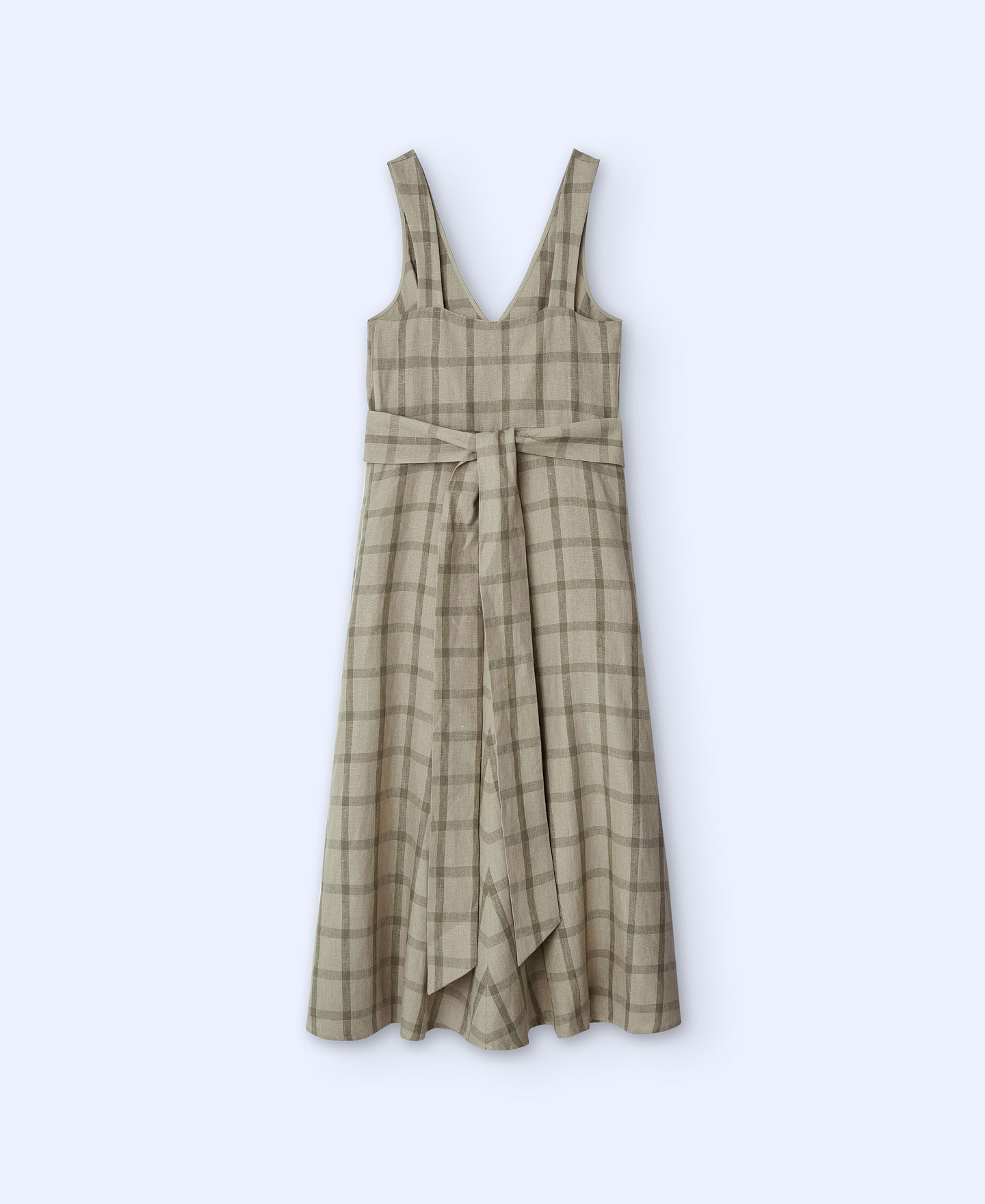Straps dress check print image number 5