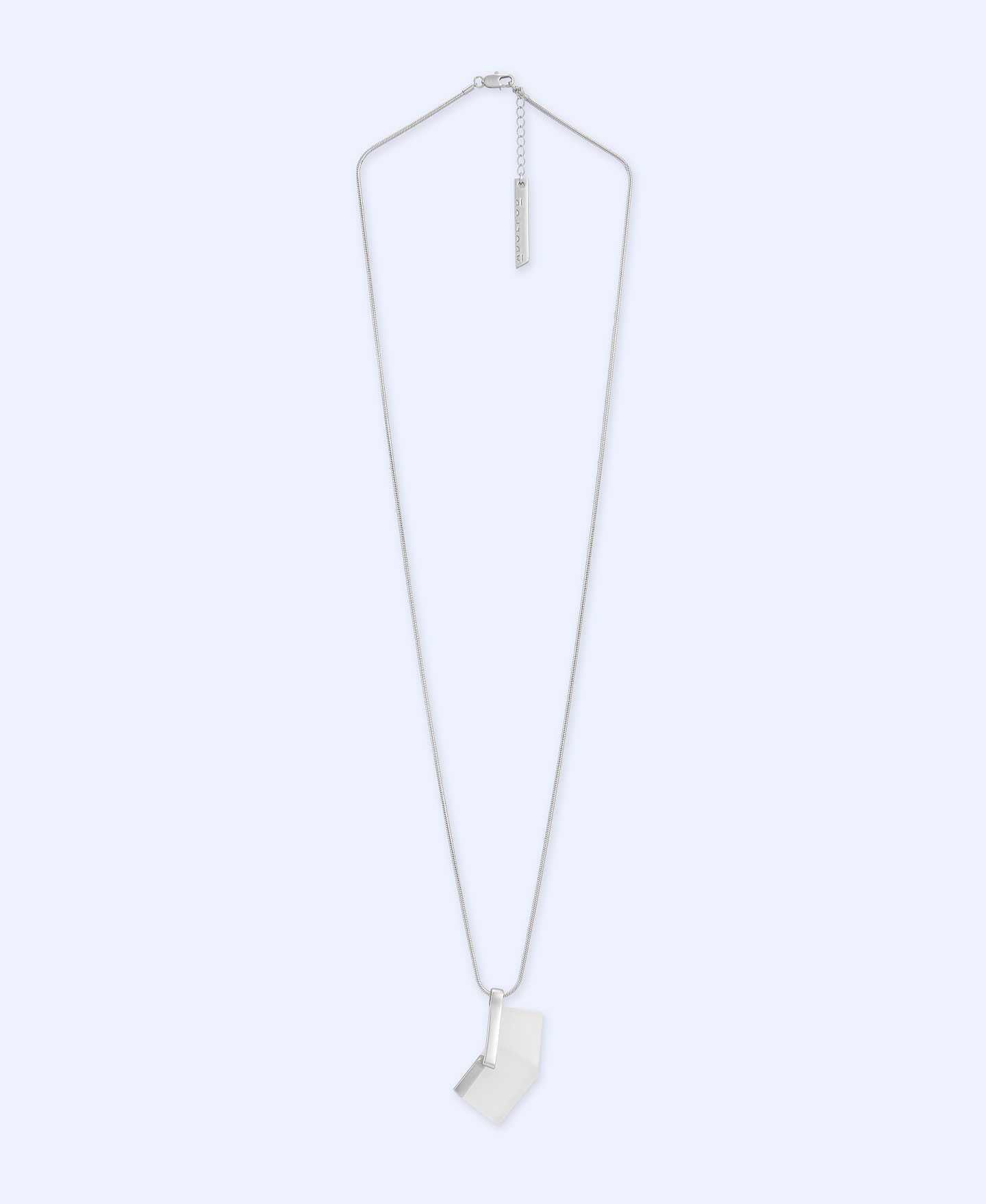 Pleated zinc and resin pendant image number 0