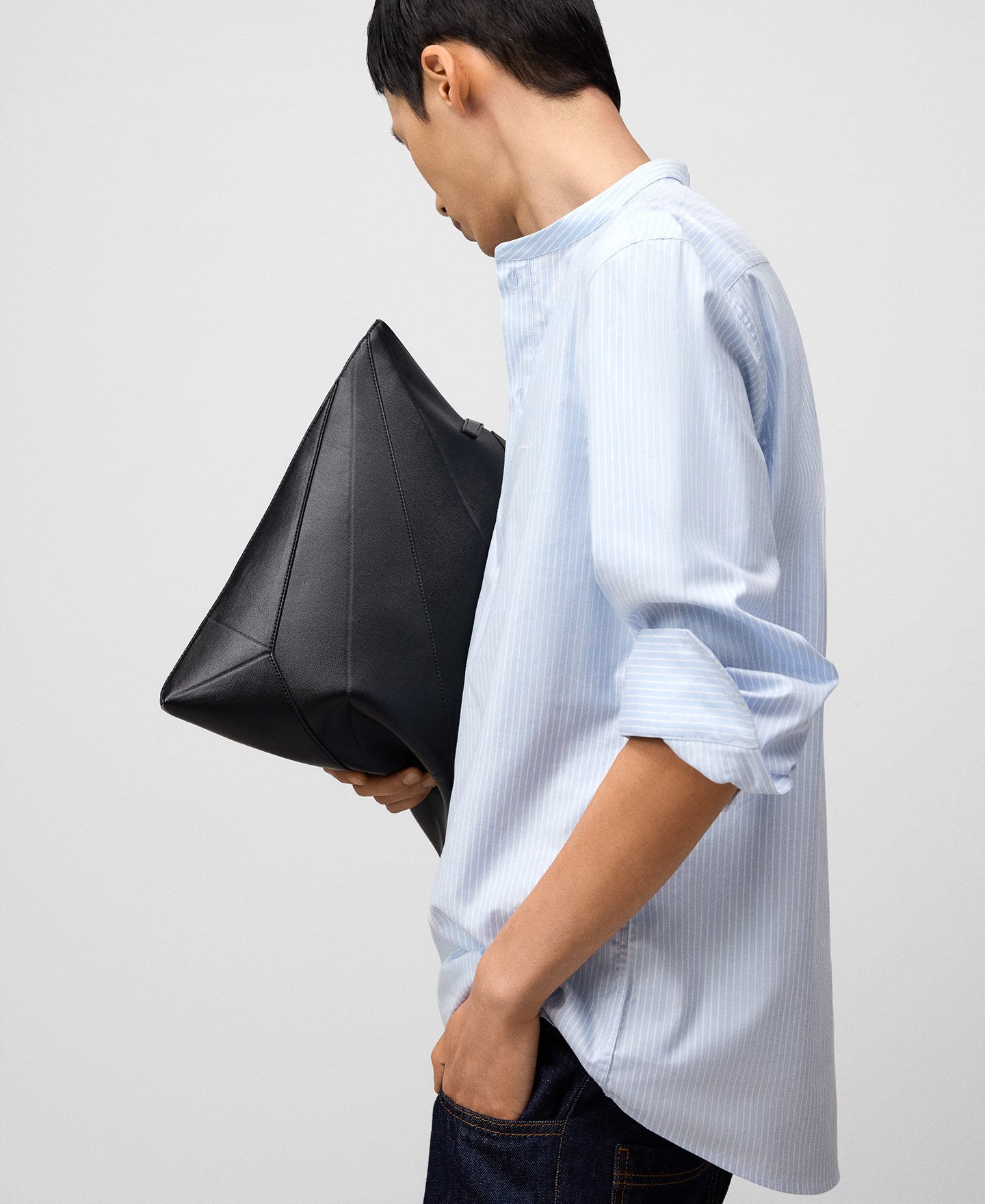 Camisa panadera rayas hombre image number 3