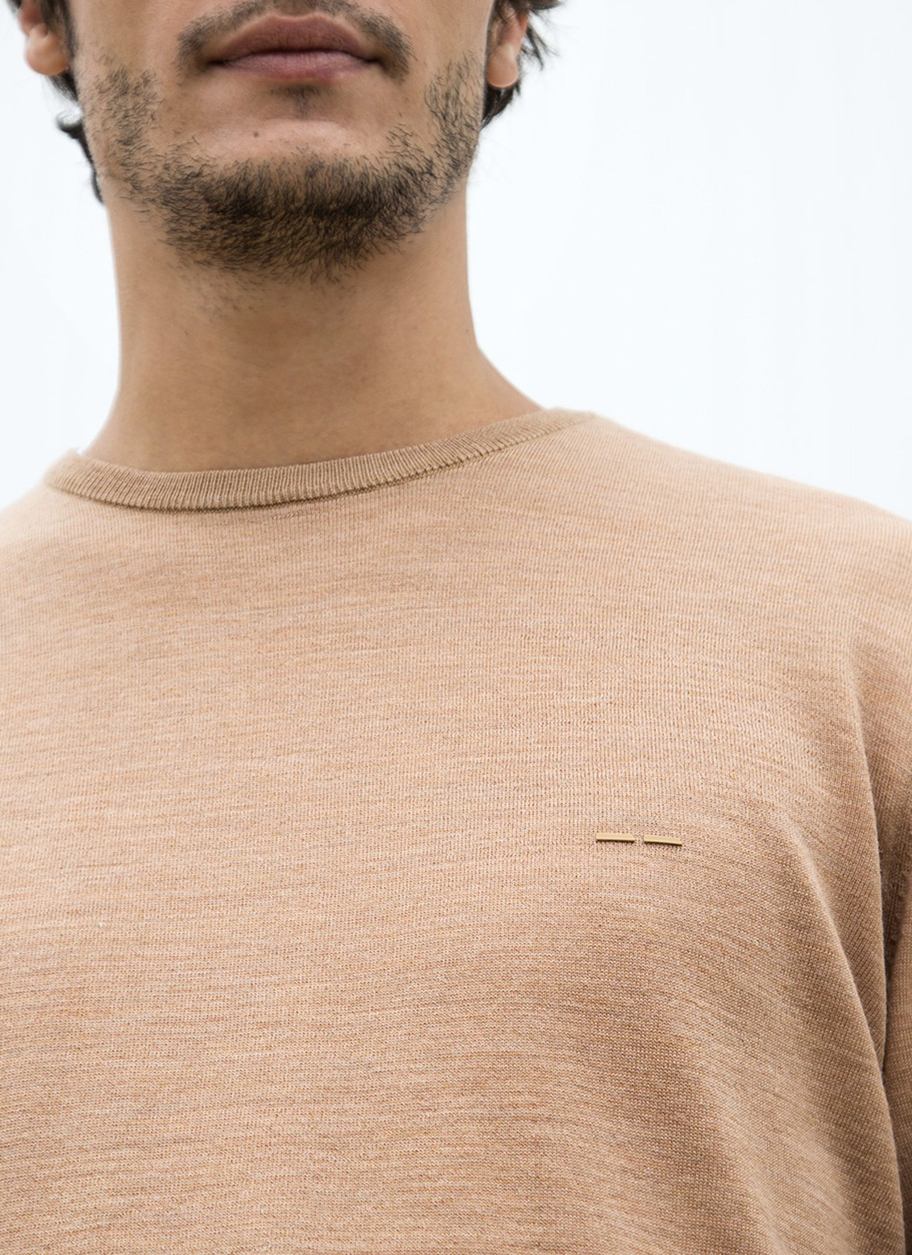 Jersey cuello caja en lana merino image number 7