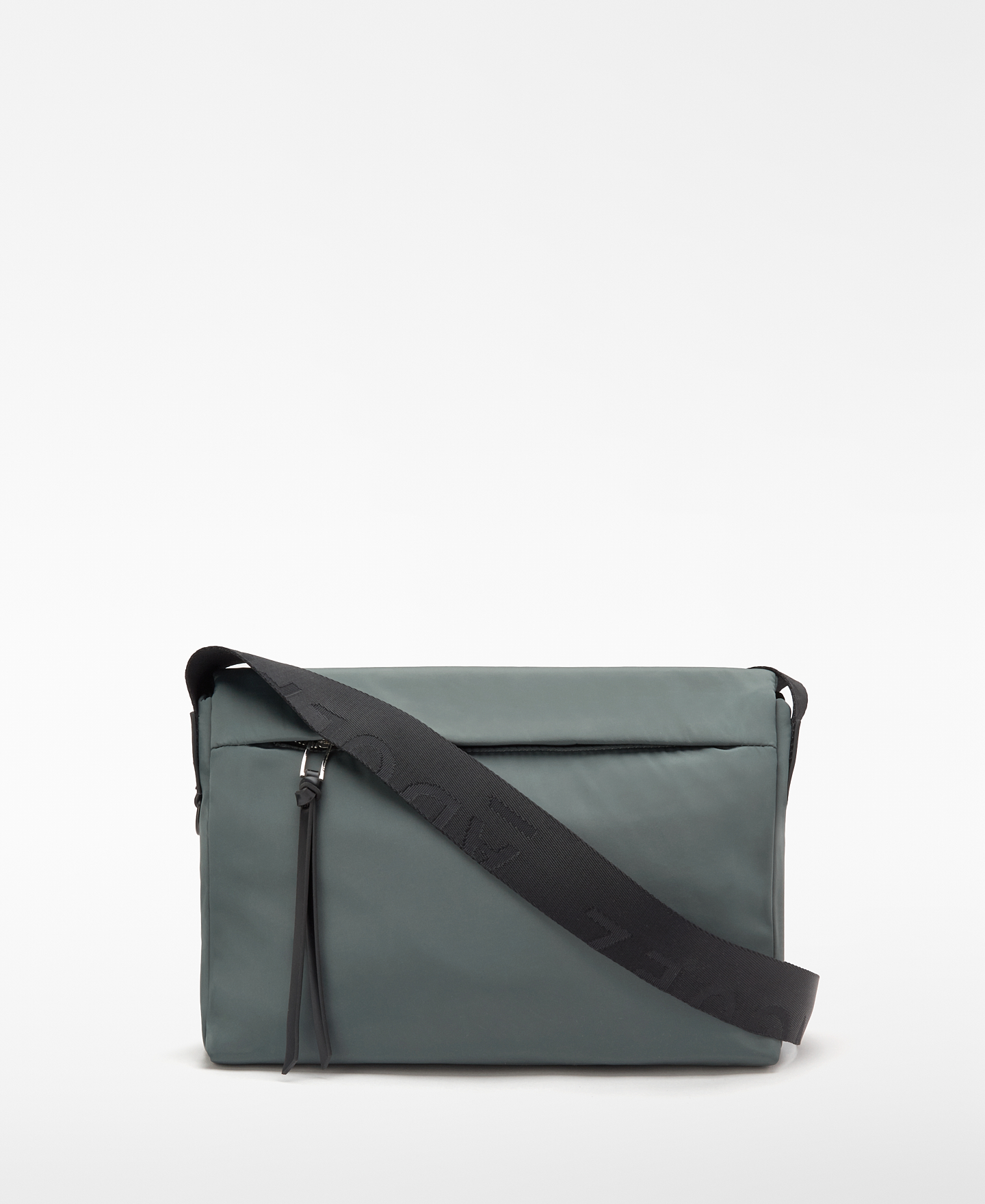 Fold-over flap medium nylon crossbody image number 1