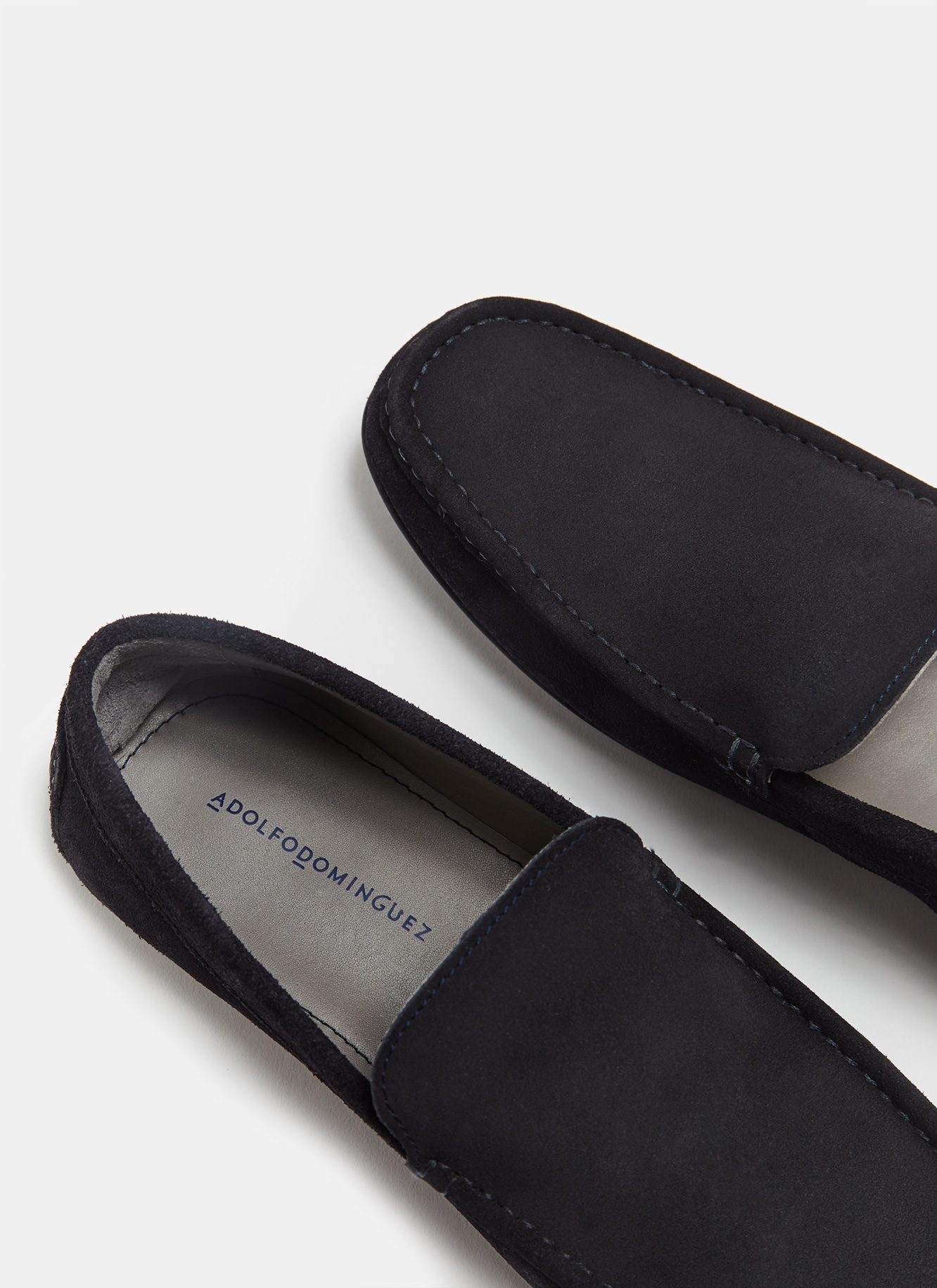 Leather moccasins with rubber sole image number 1