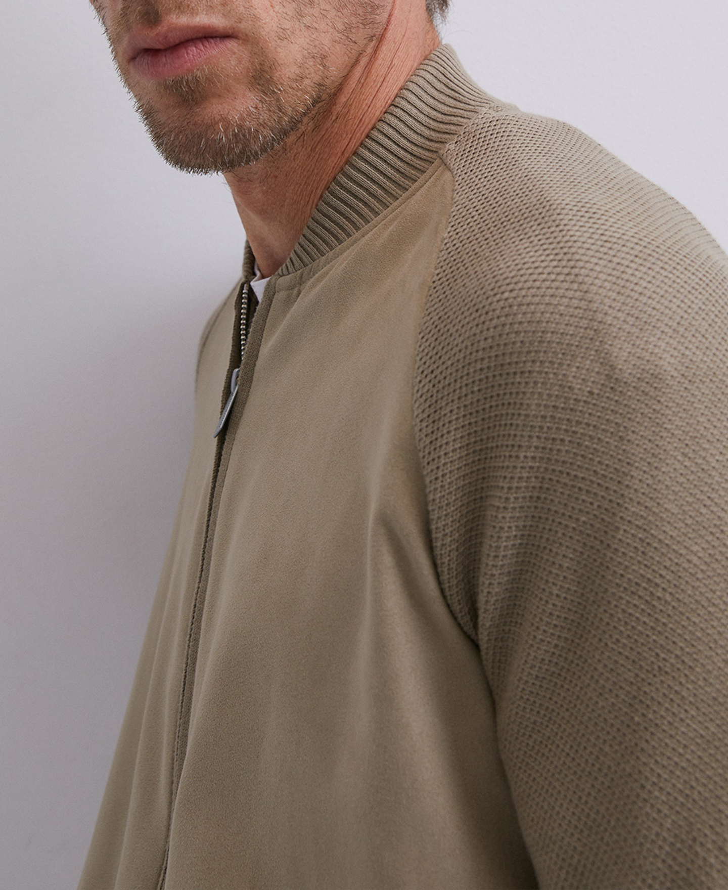 Varsity cardigan with zip closure image number 2