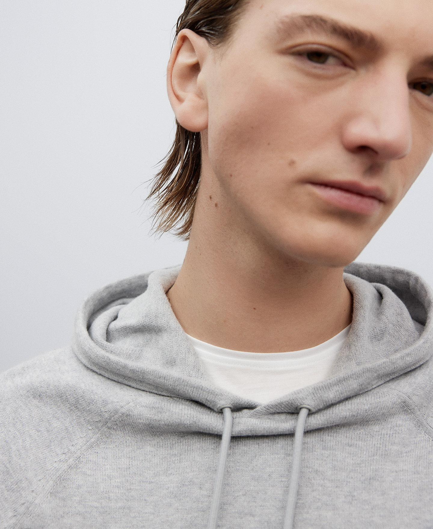 Sweat-shirt en coton gris pour homme image number 3