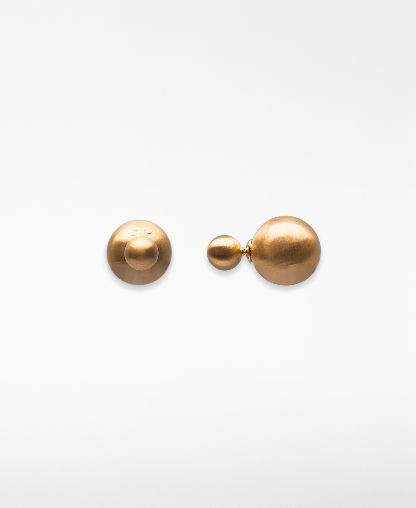 Small metal sphere earrings woman image number 0