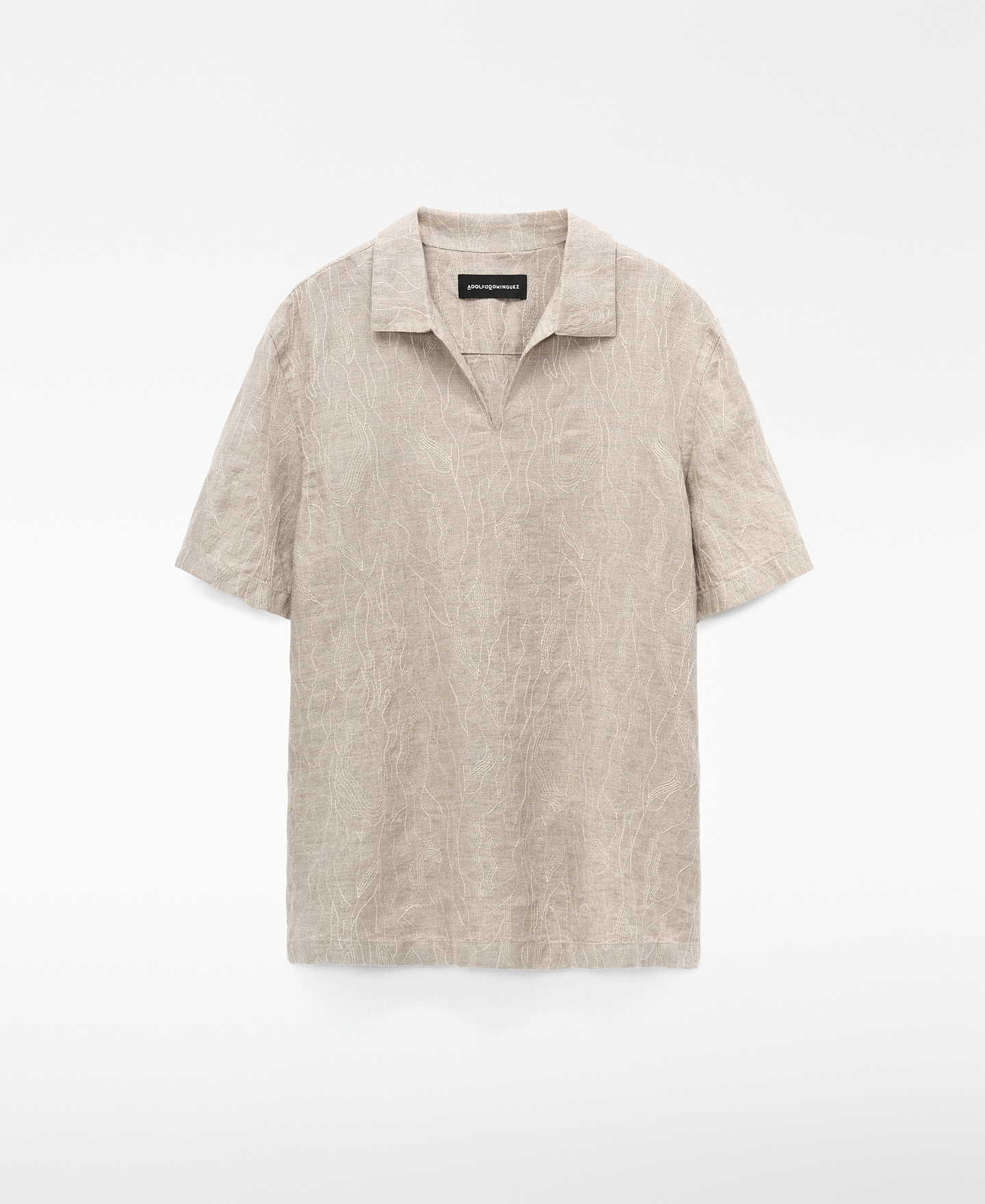 European linen embroidered shirt image number 4