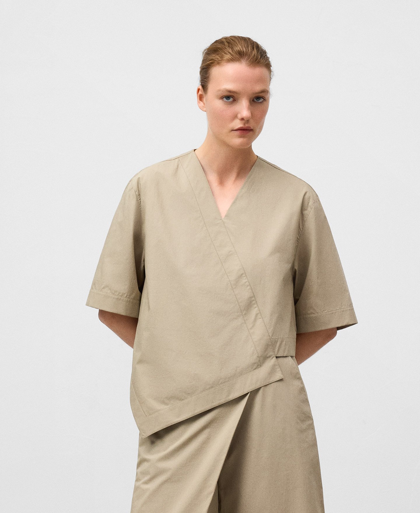 Overlaid panel asymmetrical top woman image number 0
