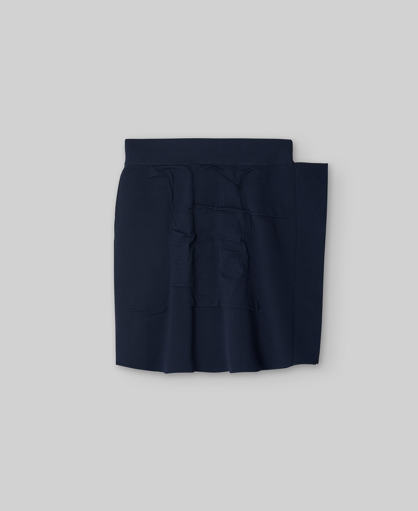 Falda corta asim&eacute;trica jacquard mujer image number 5