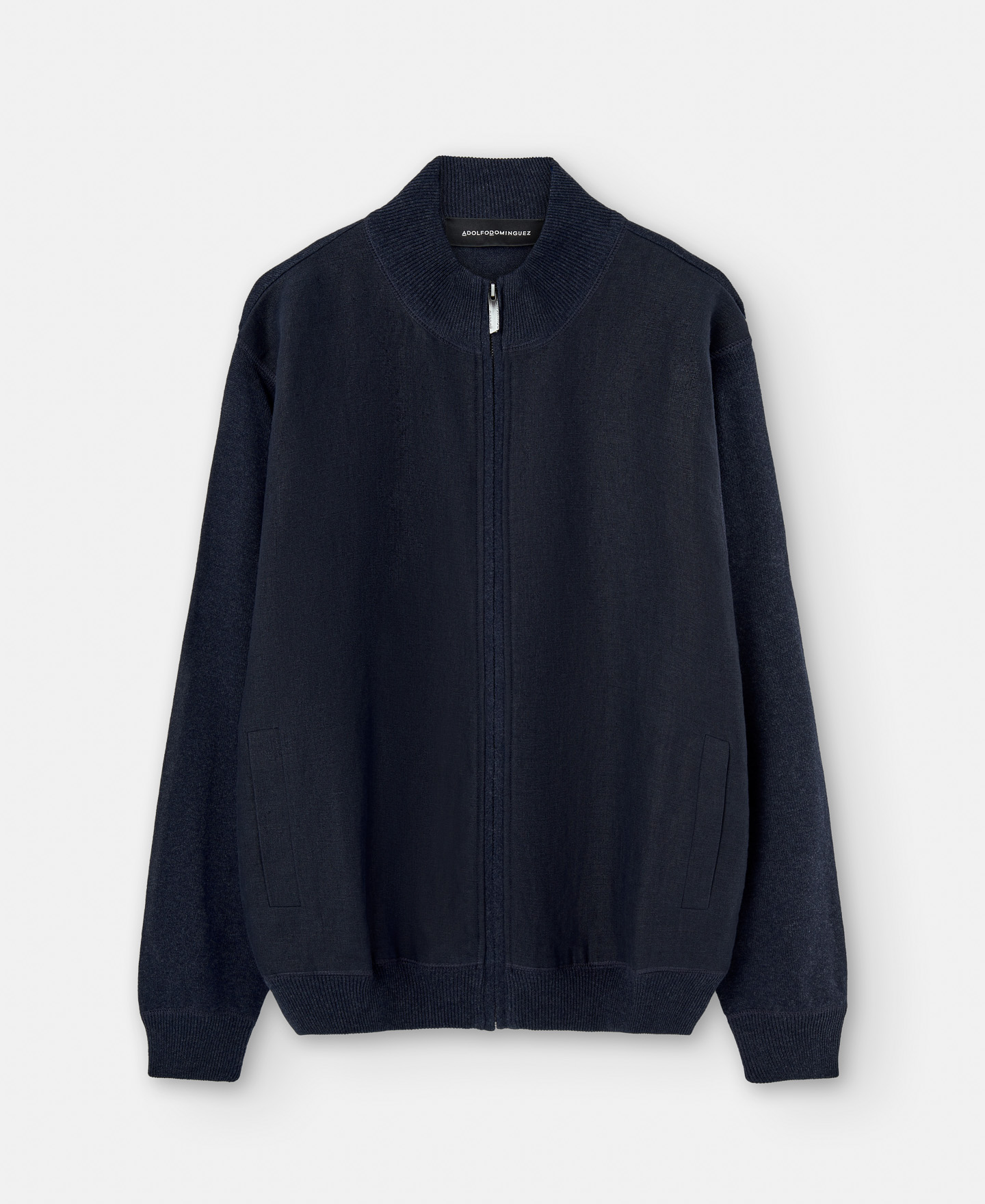 Knitted jacket in linen and cotton image number 4