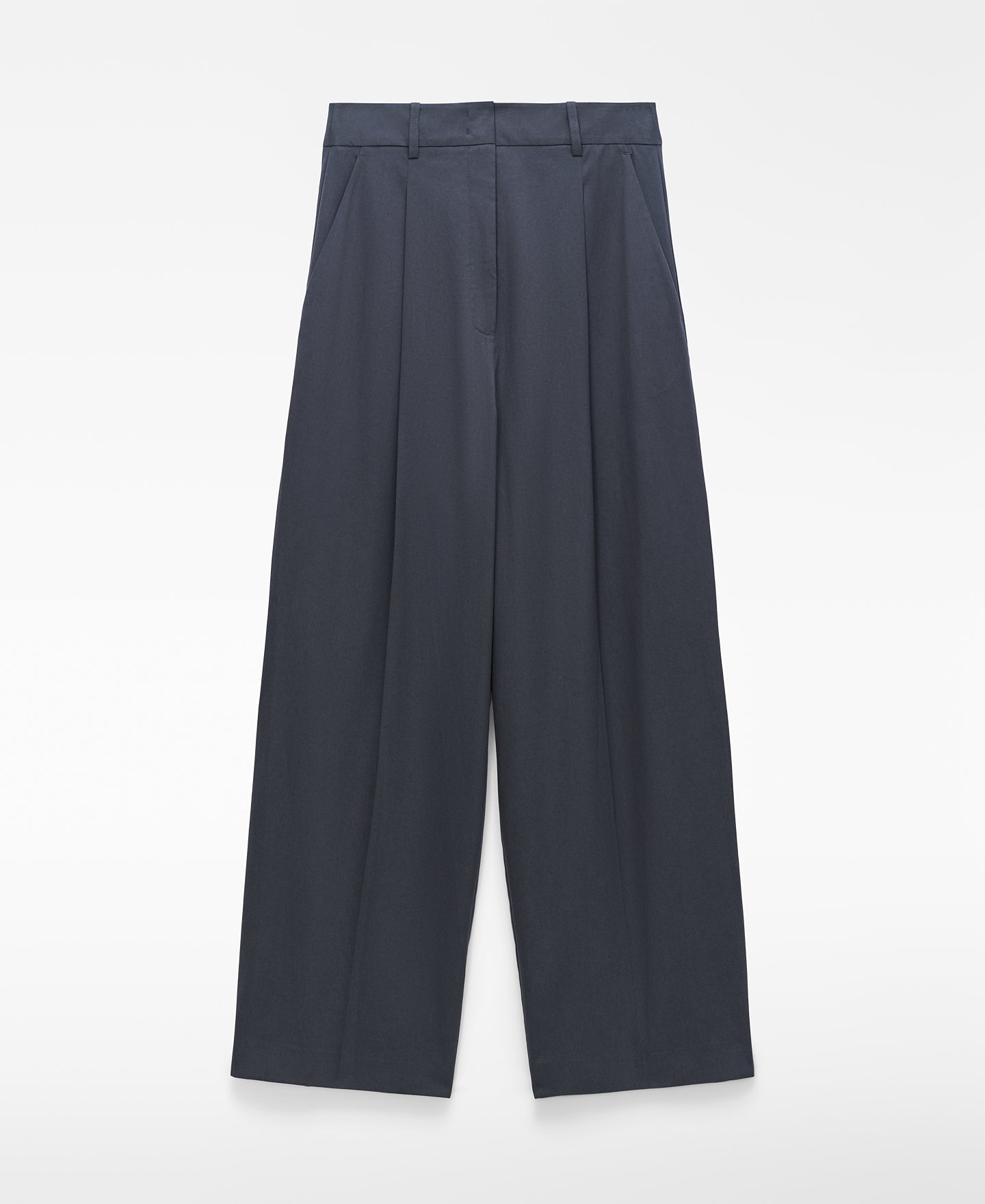 Straight pleated trousers image number 4