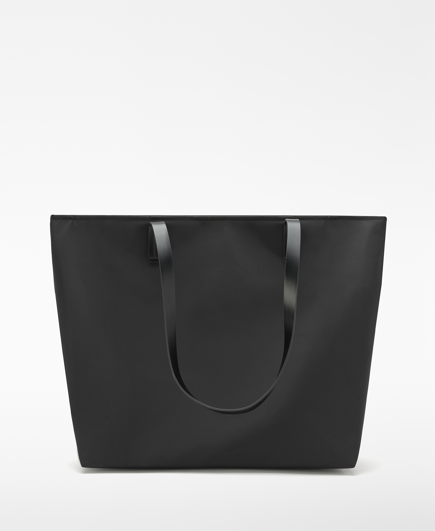 Large nylon horizontal shopper bag image number 1