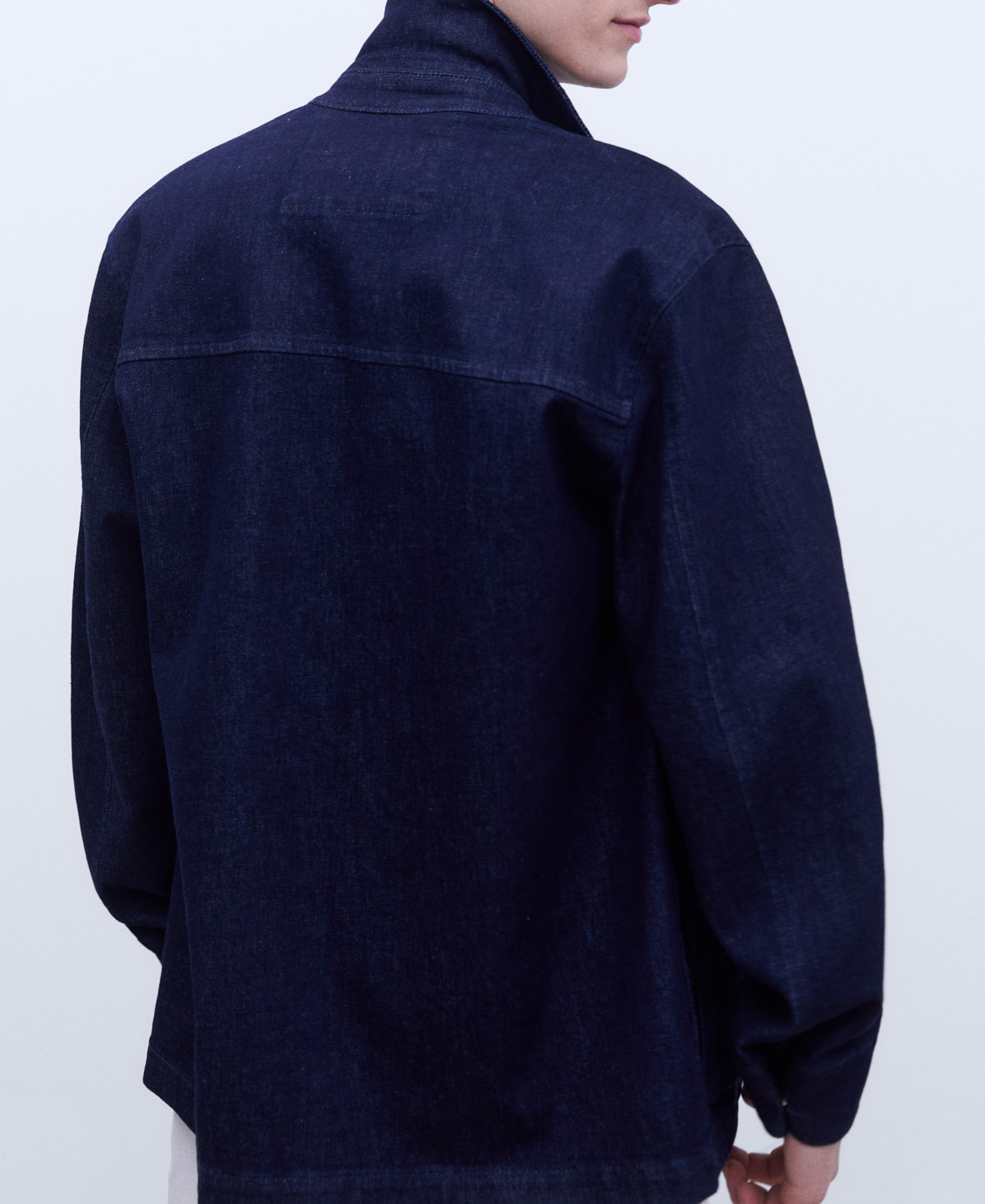 Stretch cotton denim jacket image number 2