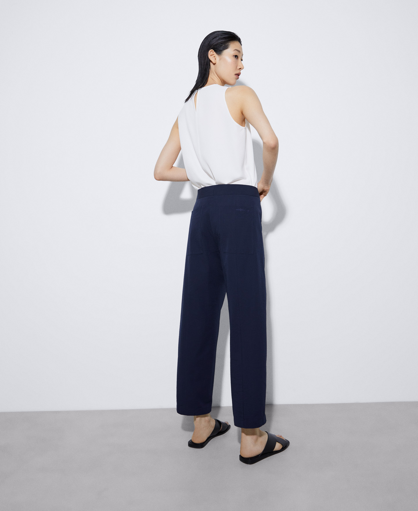 Responsible cotton carrot trousers image number 2