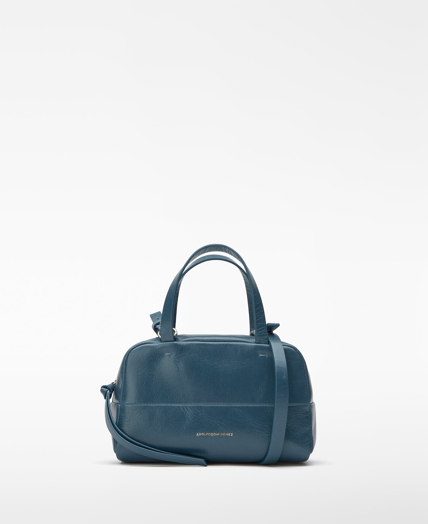 Ori&oacute;n leather mini bowling bag image number 0