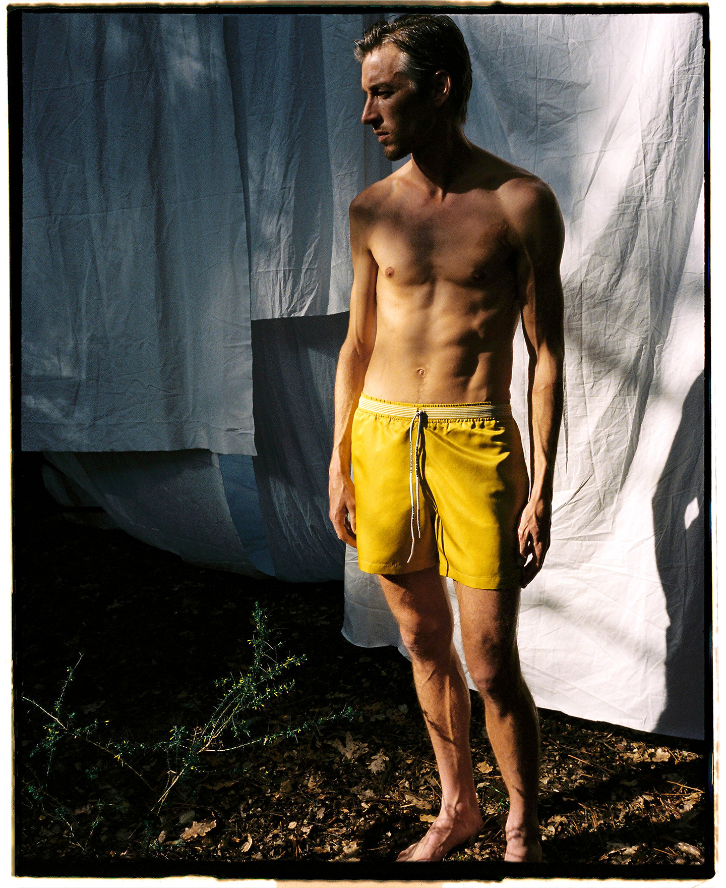 Blue swim shorts image number 0