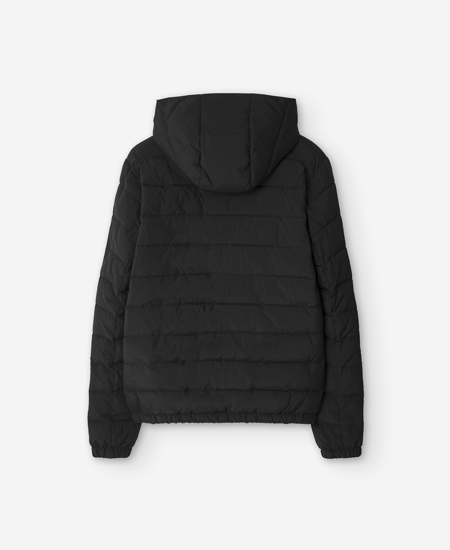 Black nylon jacket for men image number 5