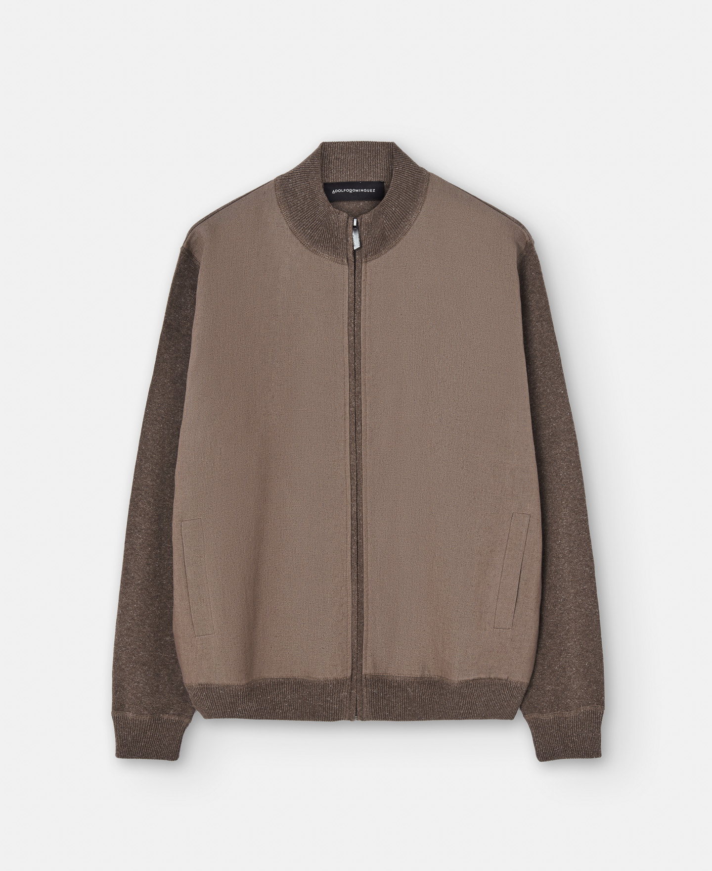Knitted jacket in linen and cotton image number 4