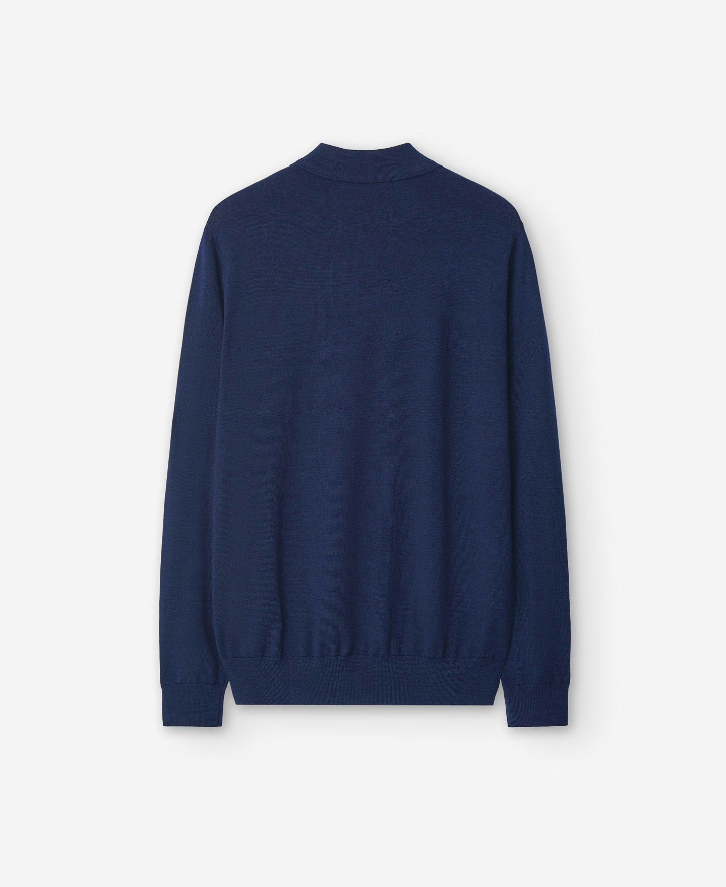 Polo lana merino azul marino para hombre image number 5
