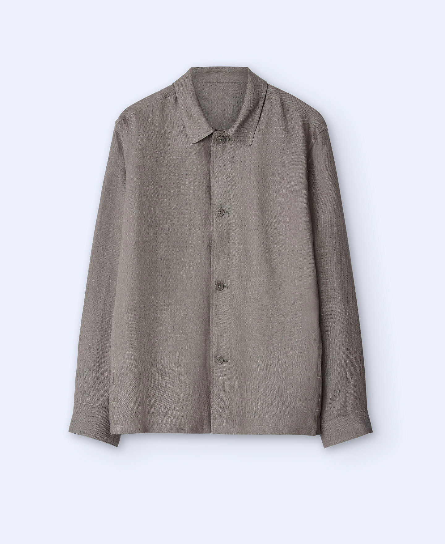 European linen overshirt image number 4