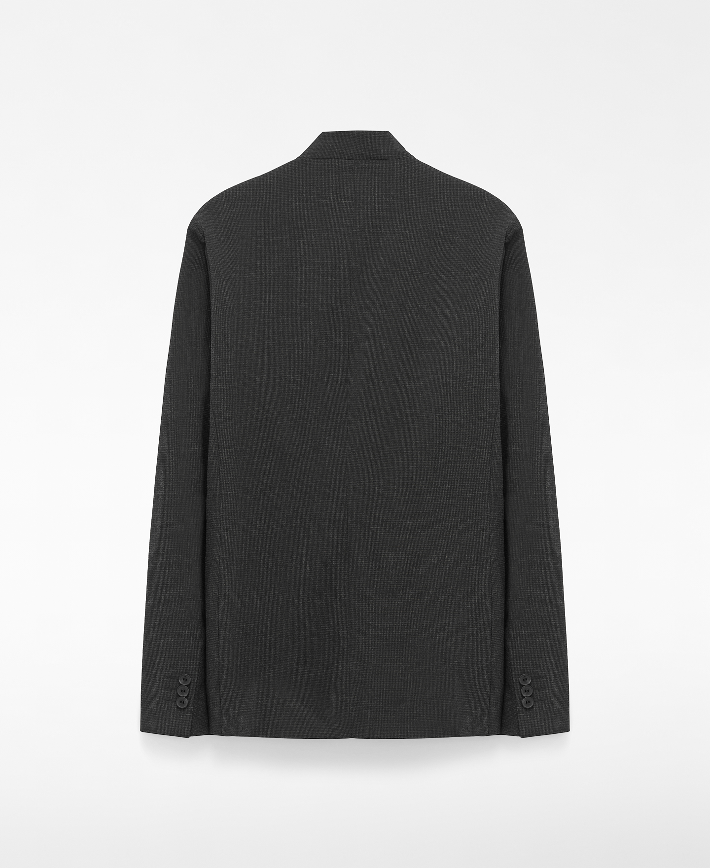 Micro-pattern Mandarin collar blazer image number 5