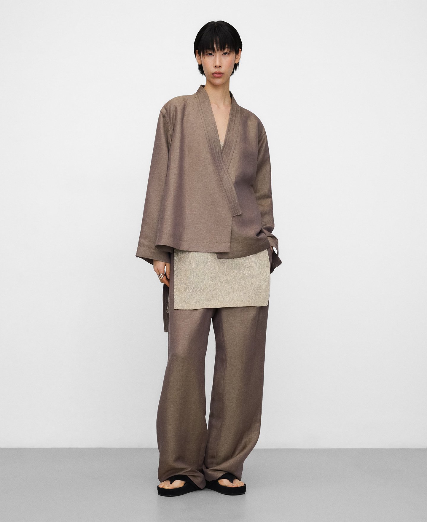 Wrap short kimono jacket image number 1