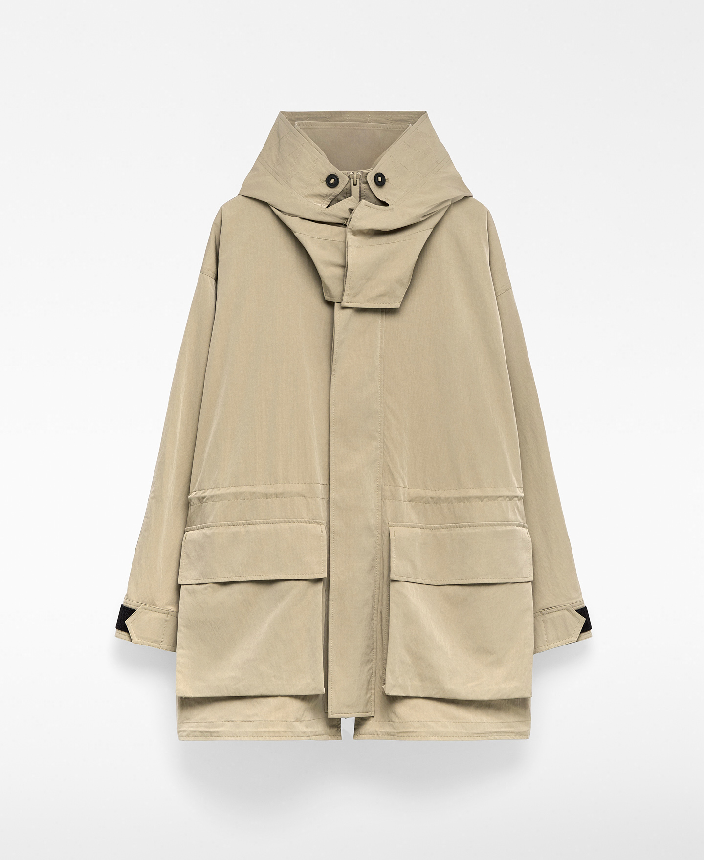 Short technical parka man image number 4