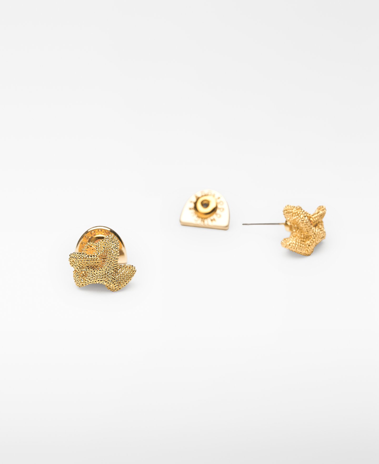 Asymmetric textured earrings woman image number 2