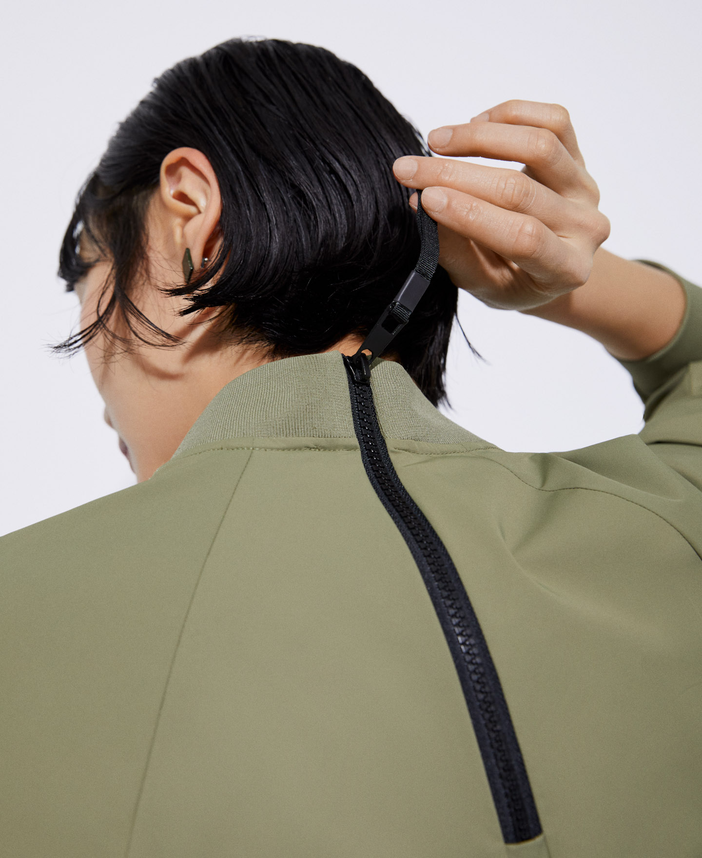 Recycled nylon box collar t-shirt image number 3