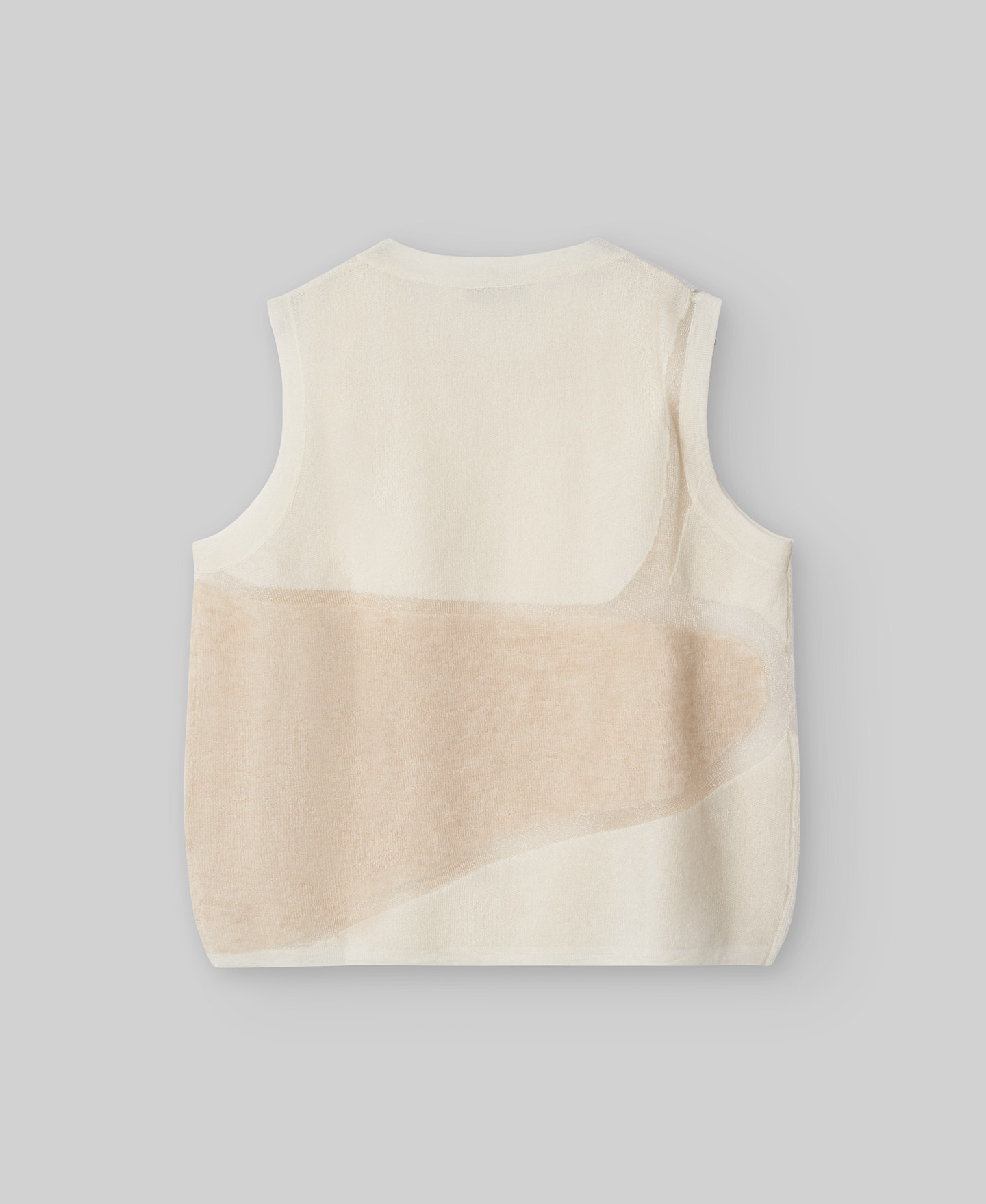 Chaleco punto con transparencias mujer image number 5