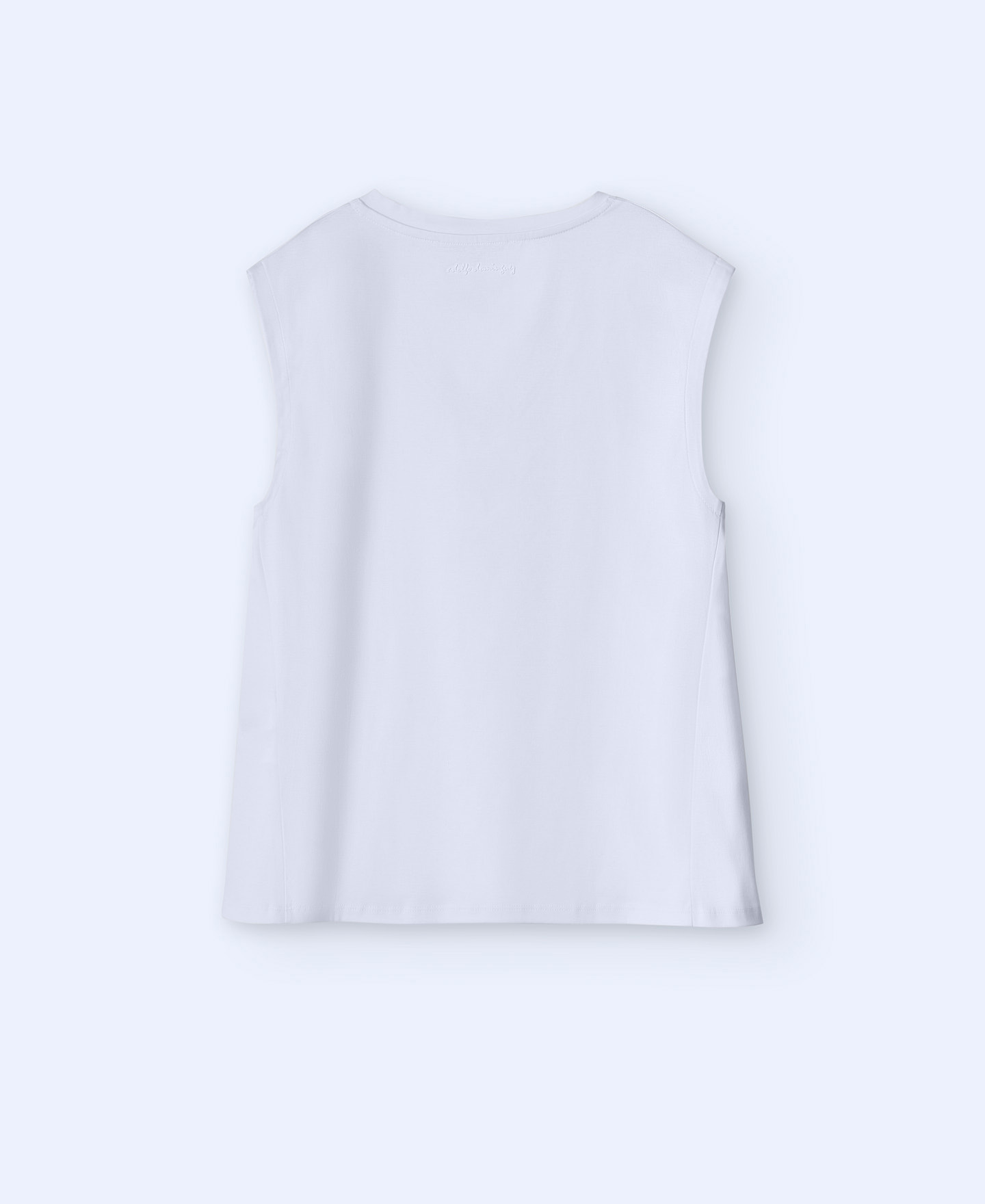 Camiseta sin mangas escote pico image number 7