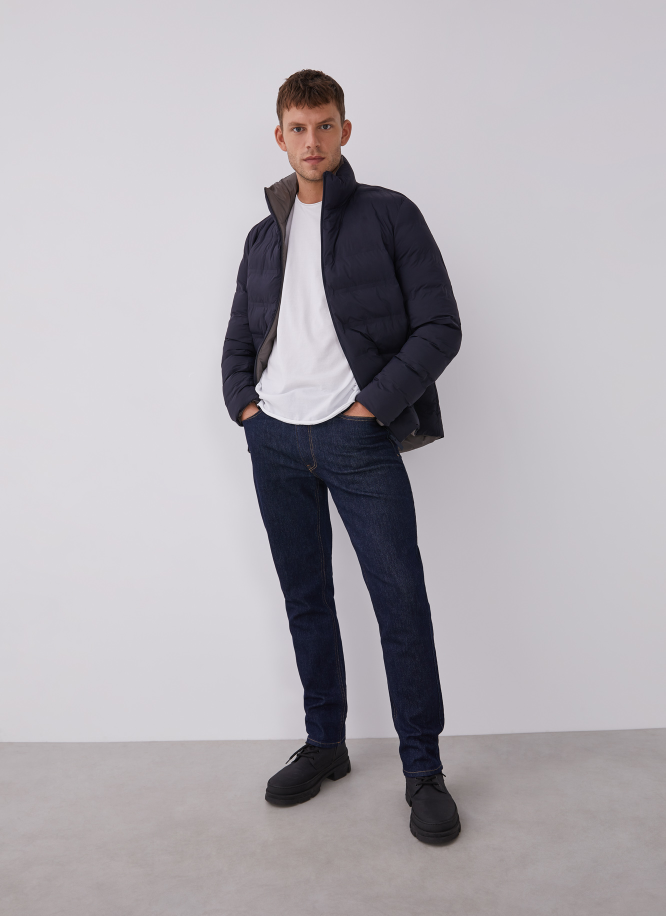Nylon padded jacket image number 6