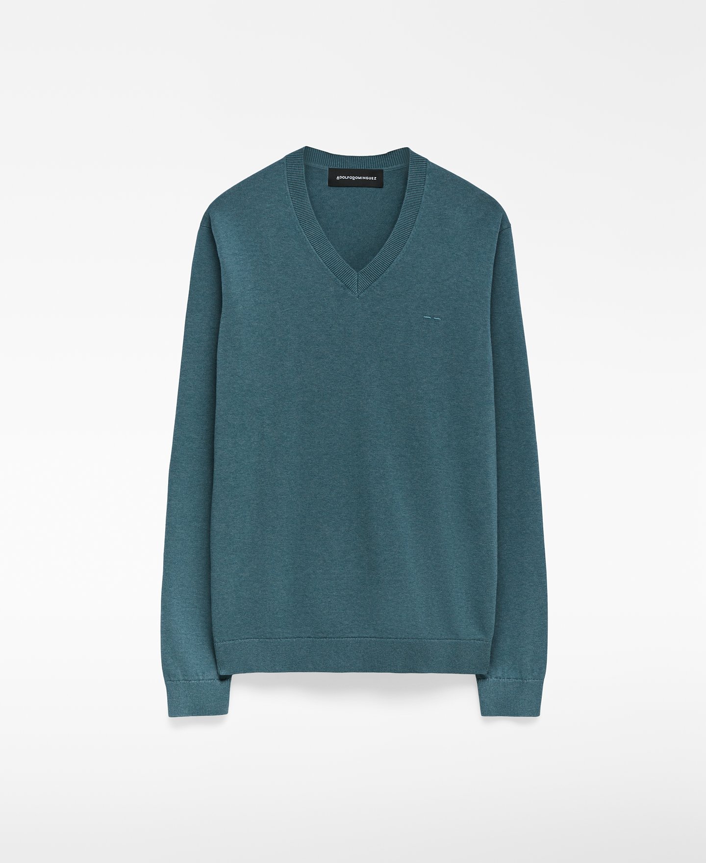 Regular fit V-neck sweater man image number 0