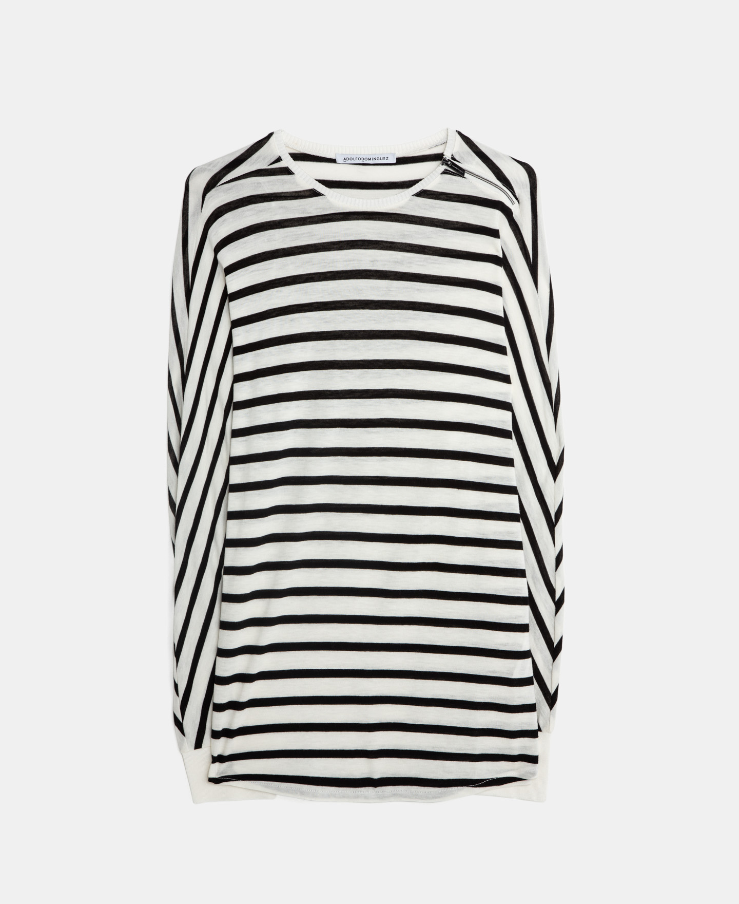 Viscose striped T-shirt image number 4
