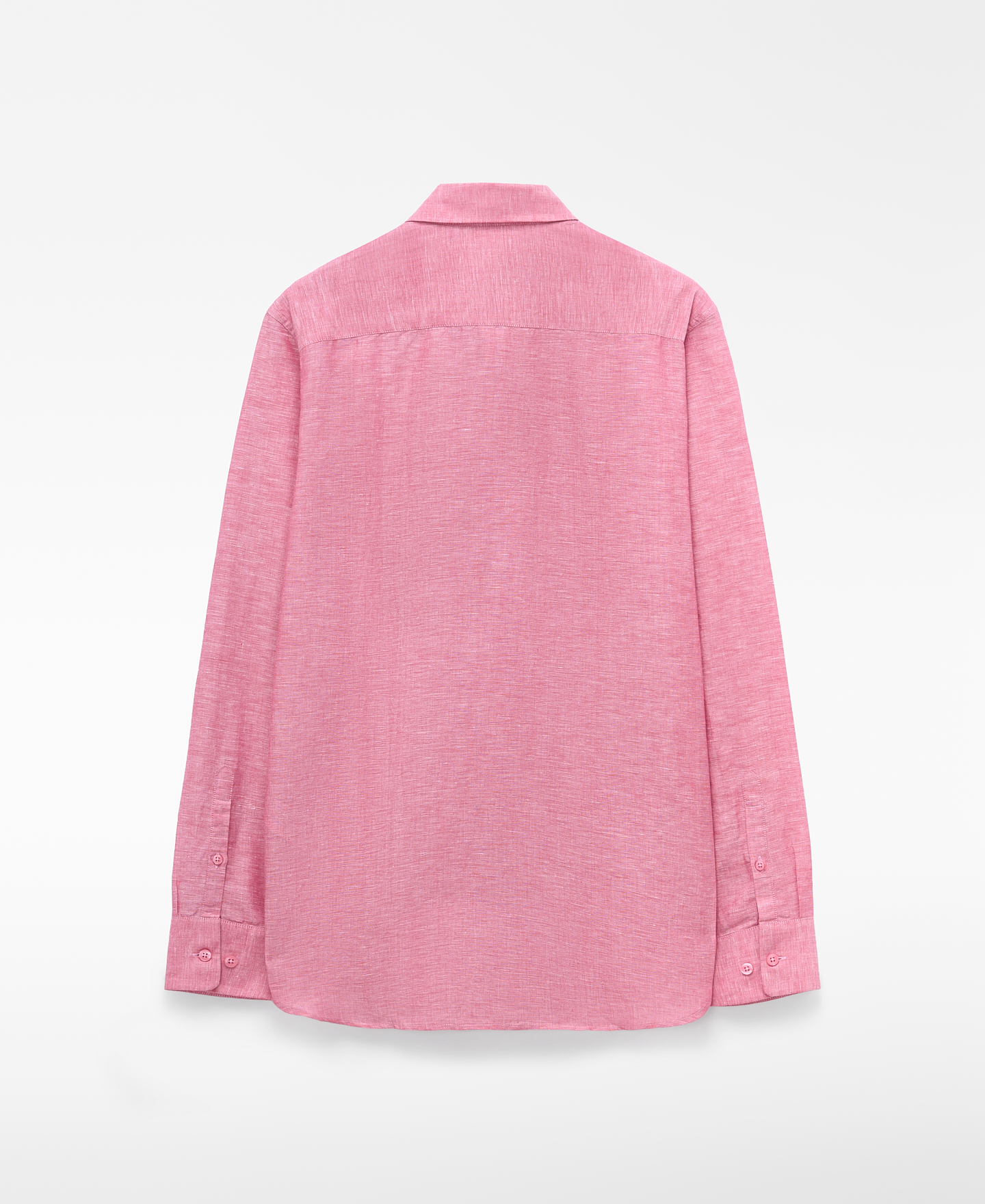 Chemise regular fit col italien lin image number 1