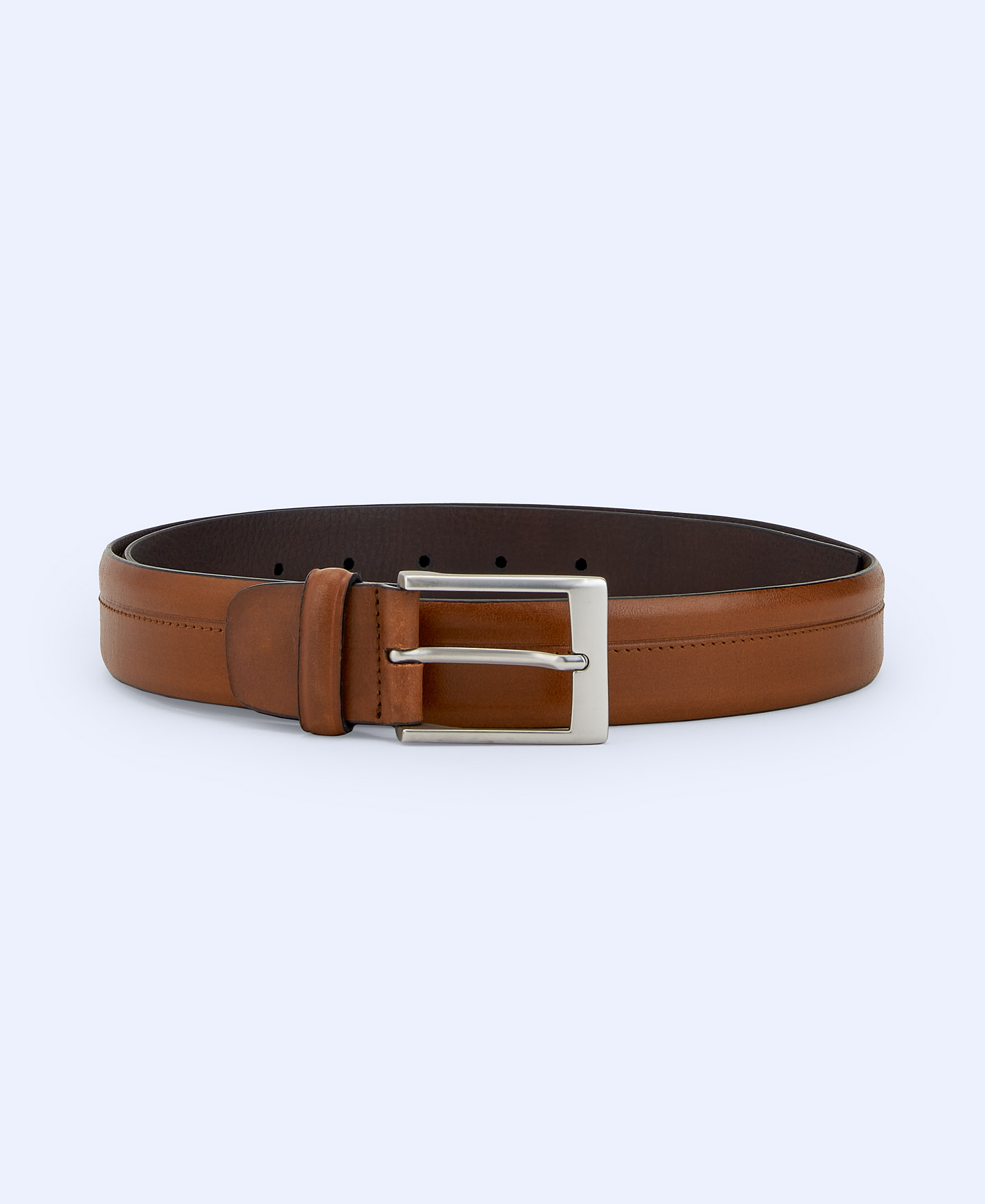 Bevelled leather belt image number 3